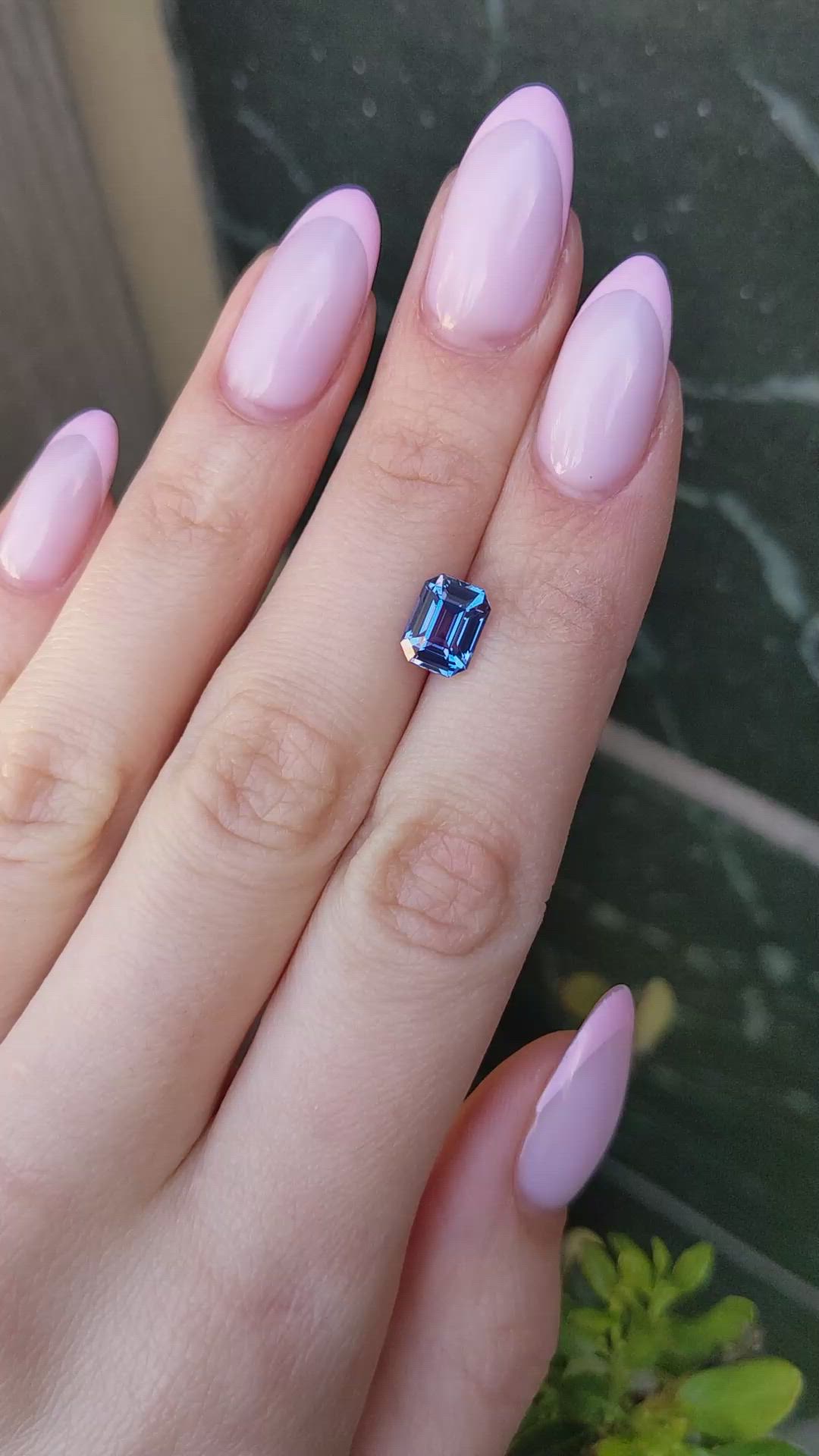 2.58 Ct. Color Change Sapphire from Ceylon (Sri Lanka) Size Video