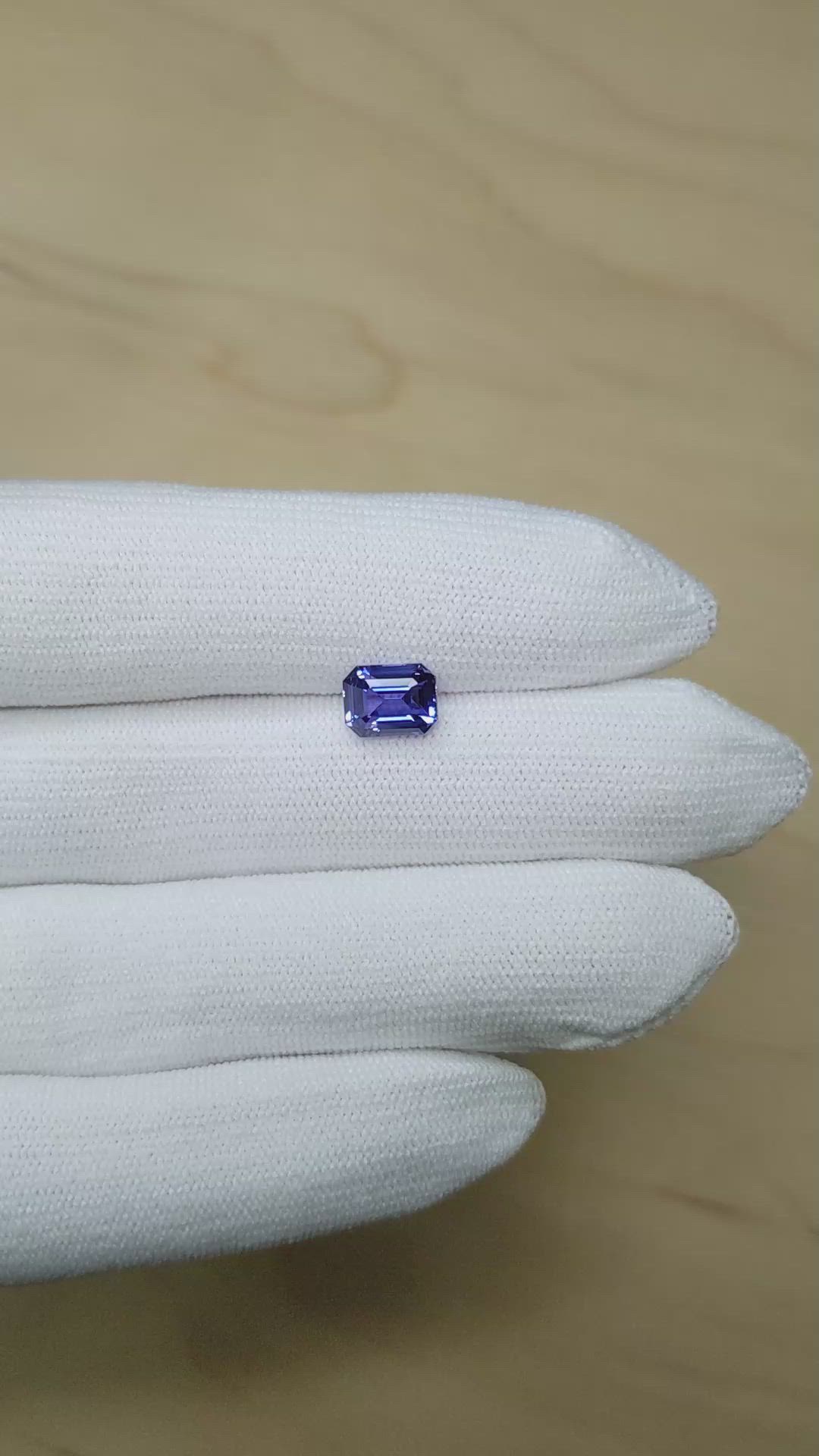 2.58 Ct. Color Change Sapphire from Ceylon (Sri Lanka) Size Video