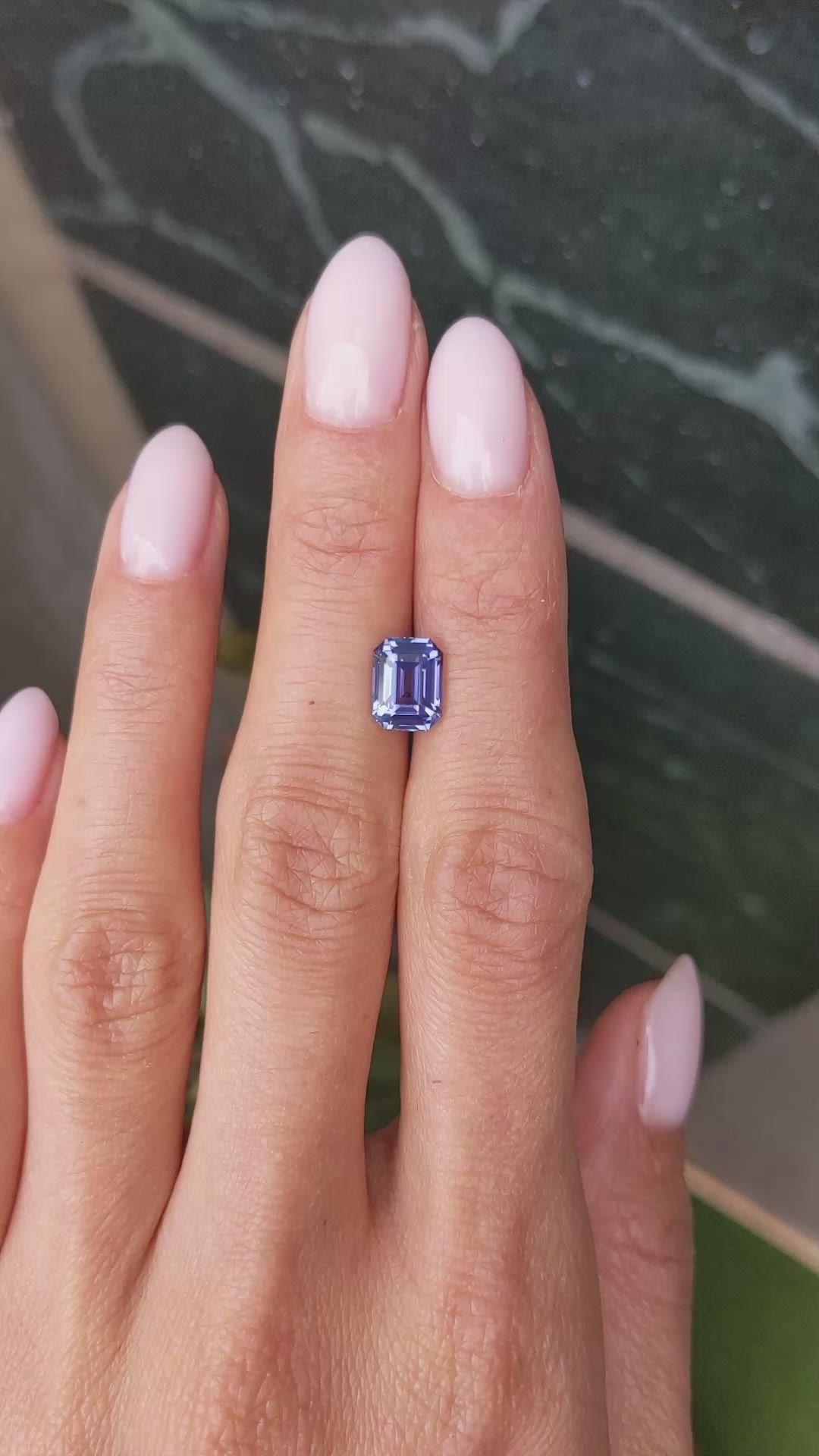 2.58 Ct. Color Change Sapphire from Ceylon (Sri Lanka) Size Video