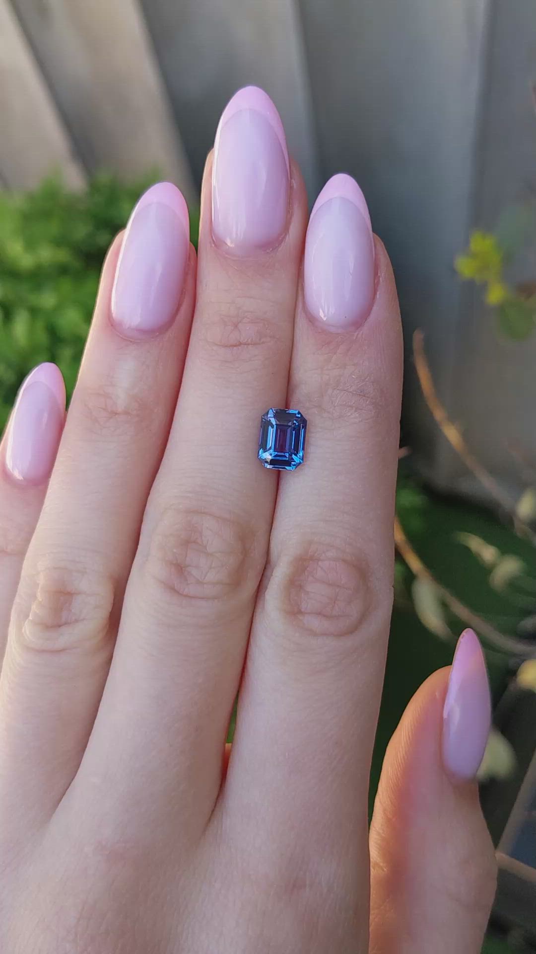 2.58 Ct. Color Change Sapphire from Ceylon (Sri Lanka) Size Video