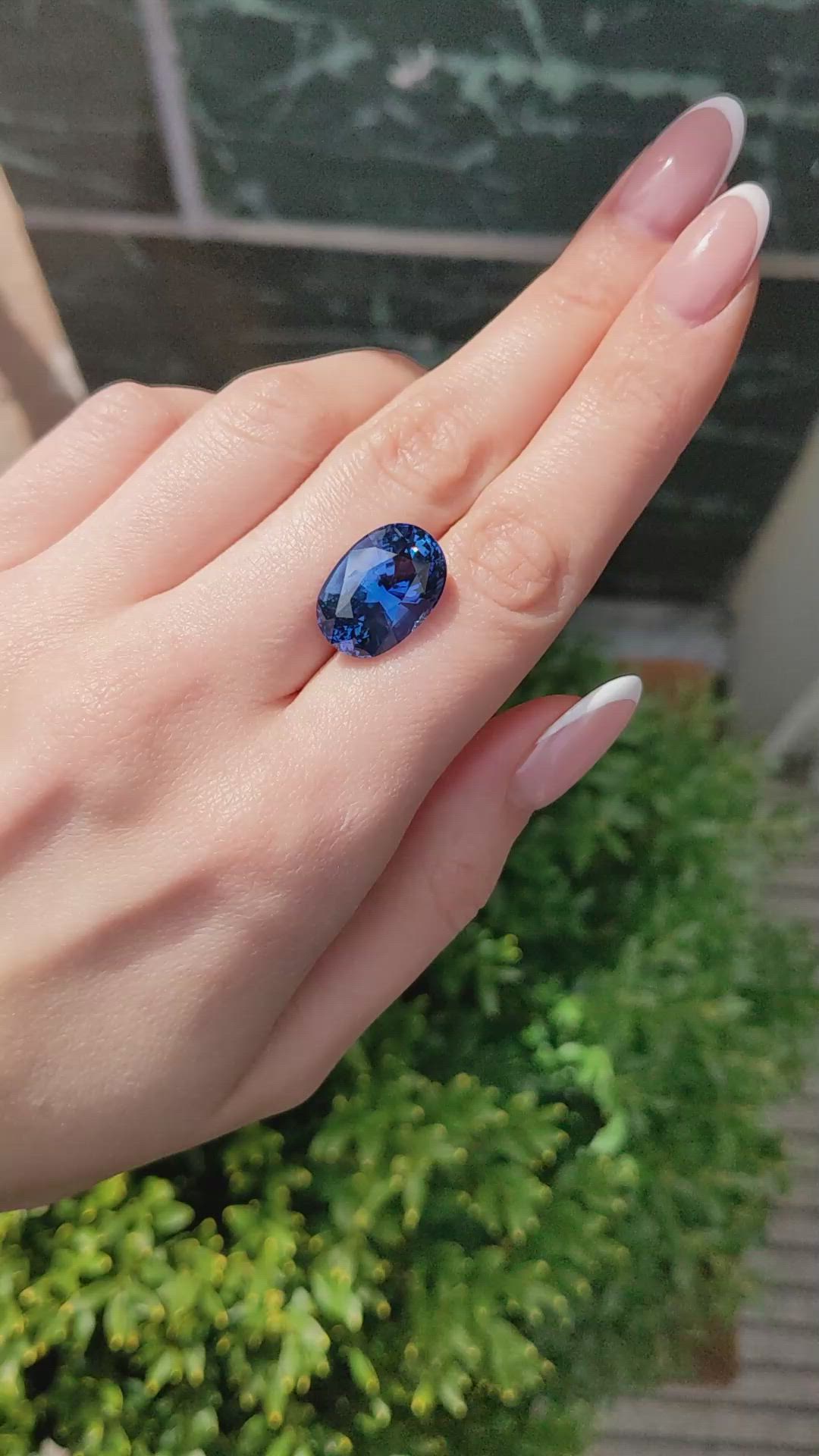 18.95 Ct. Blue Sapphire from Ceylon (Sri Lanka) Size Video
