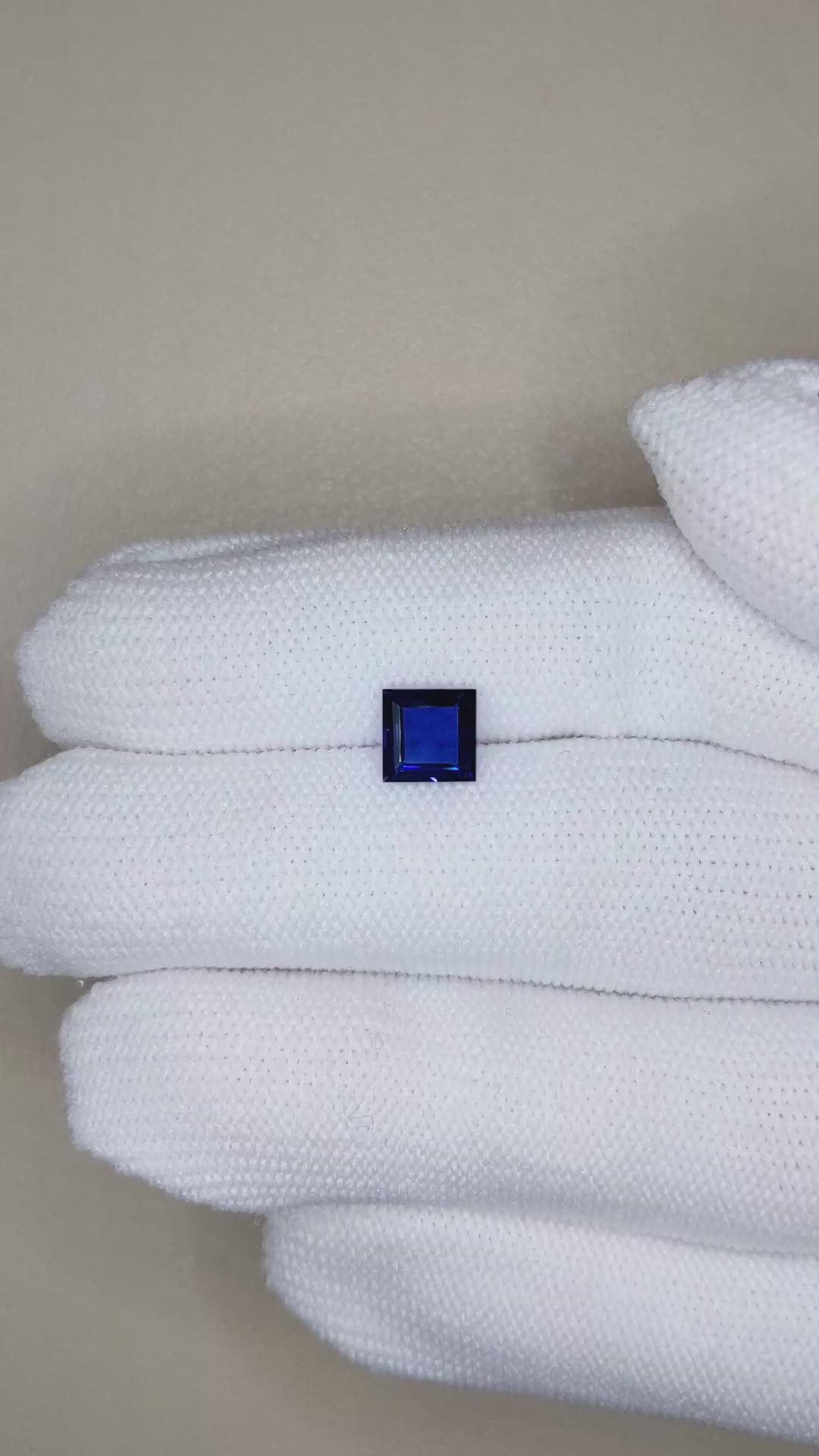 1.22 Ct. Blue Sapphire from Ceylon (Sri Lanka) Size Video