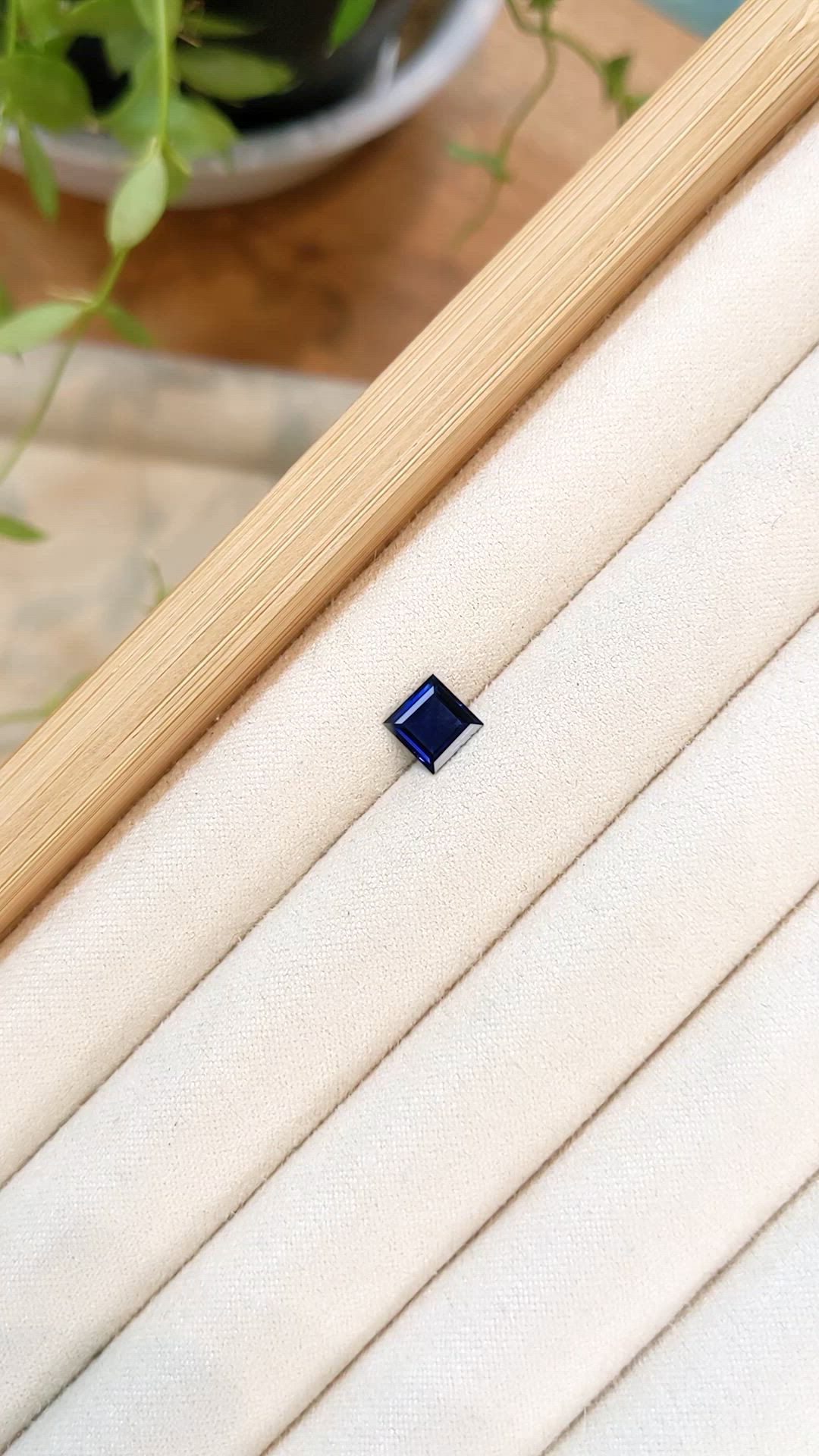 1.22 Ct. Blue Sapphire from Ceylon (Sri Lanka) Size Video