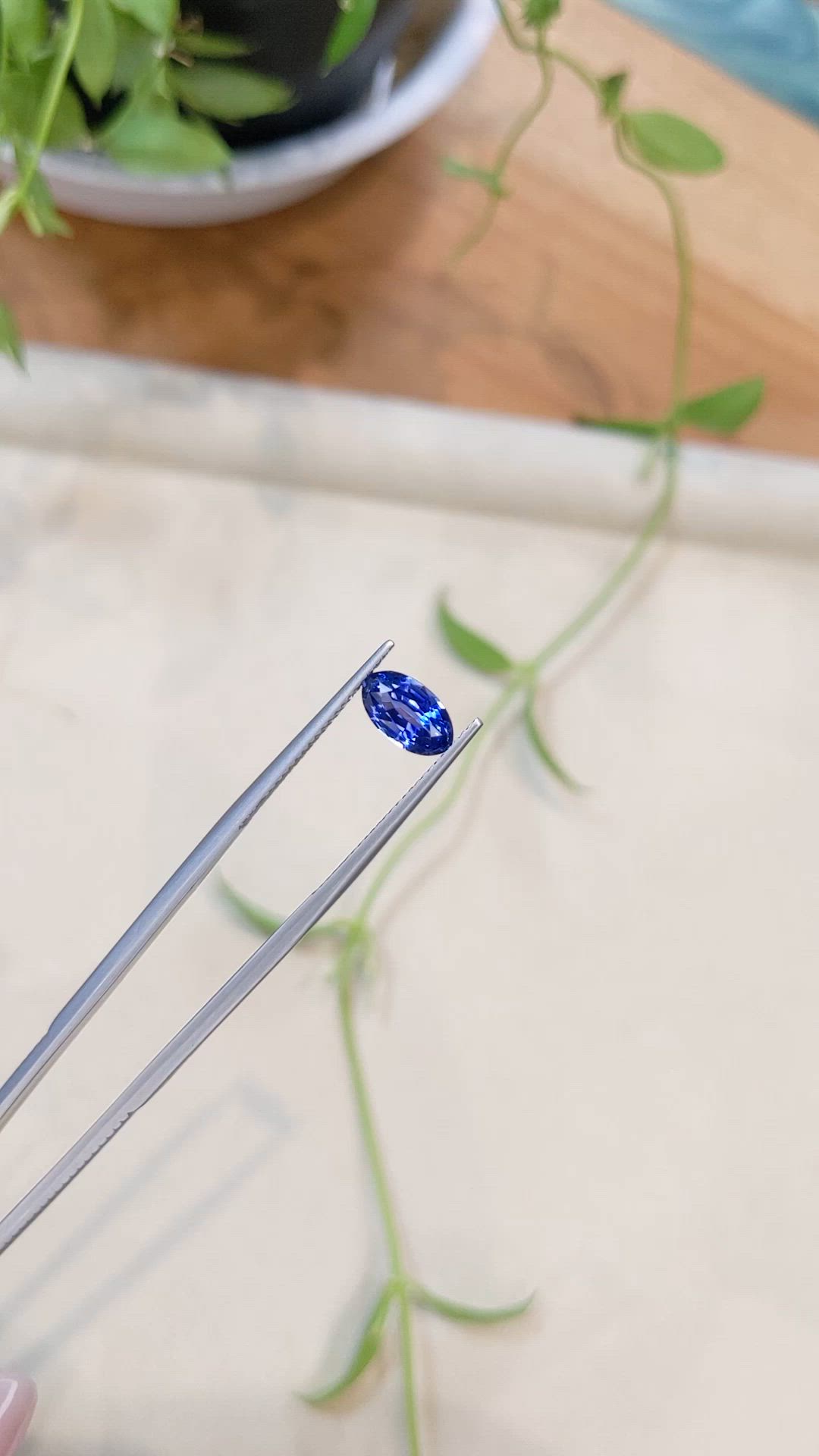 1.80 Ct. Blue Sapphire from Ceylon (Sri Lanka) Size Video