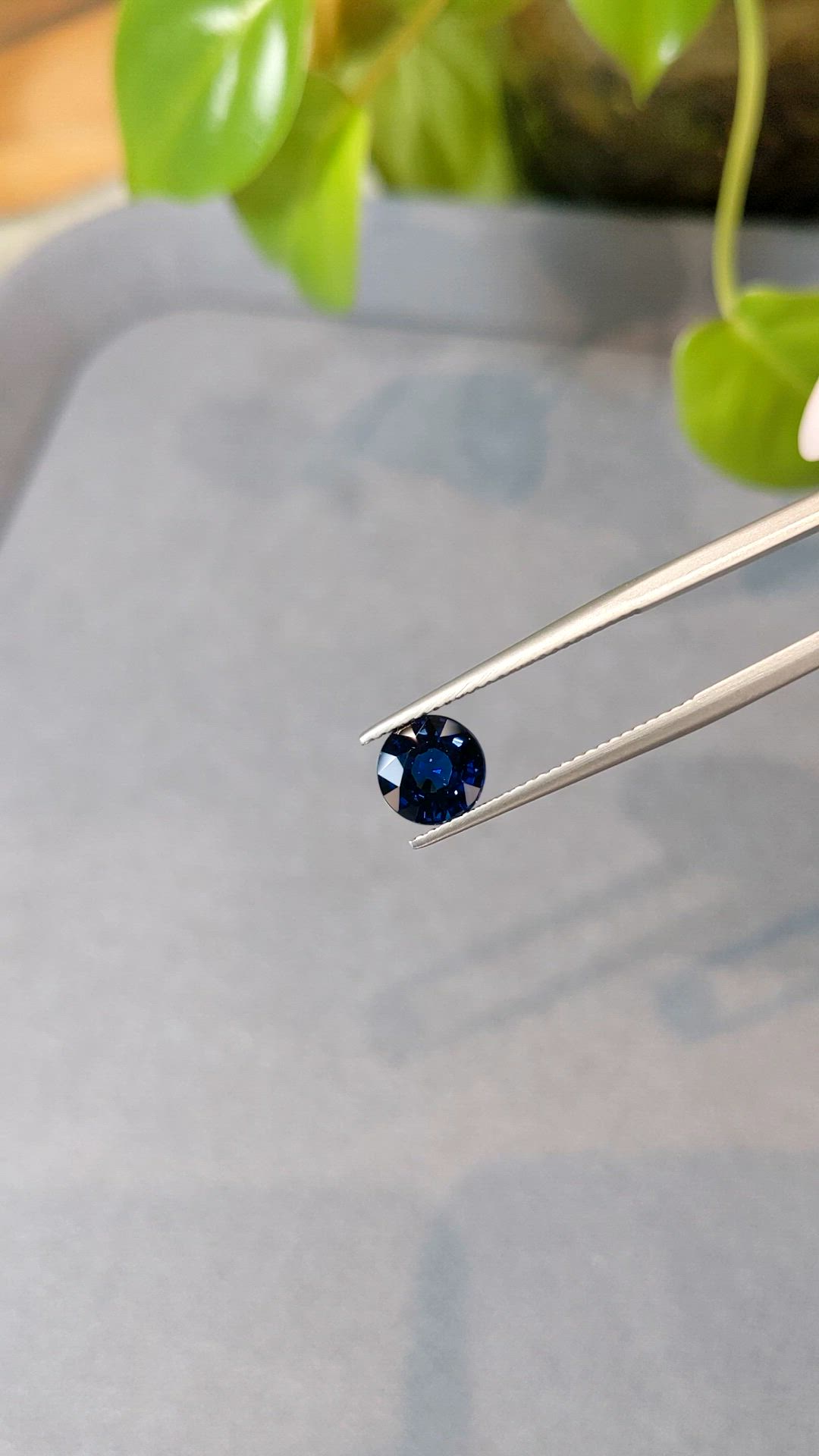2.06 Ct. Blue Sapphire from Ceylon (Sri Lanka) Size Video