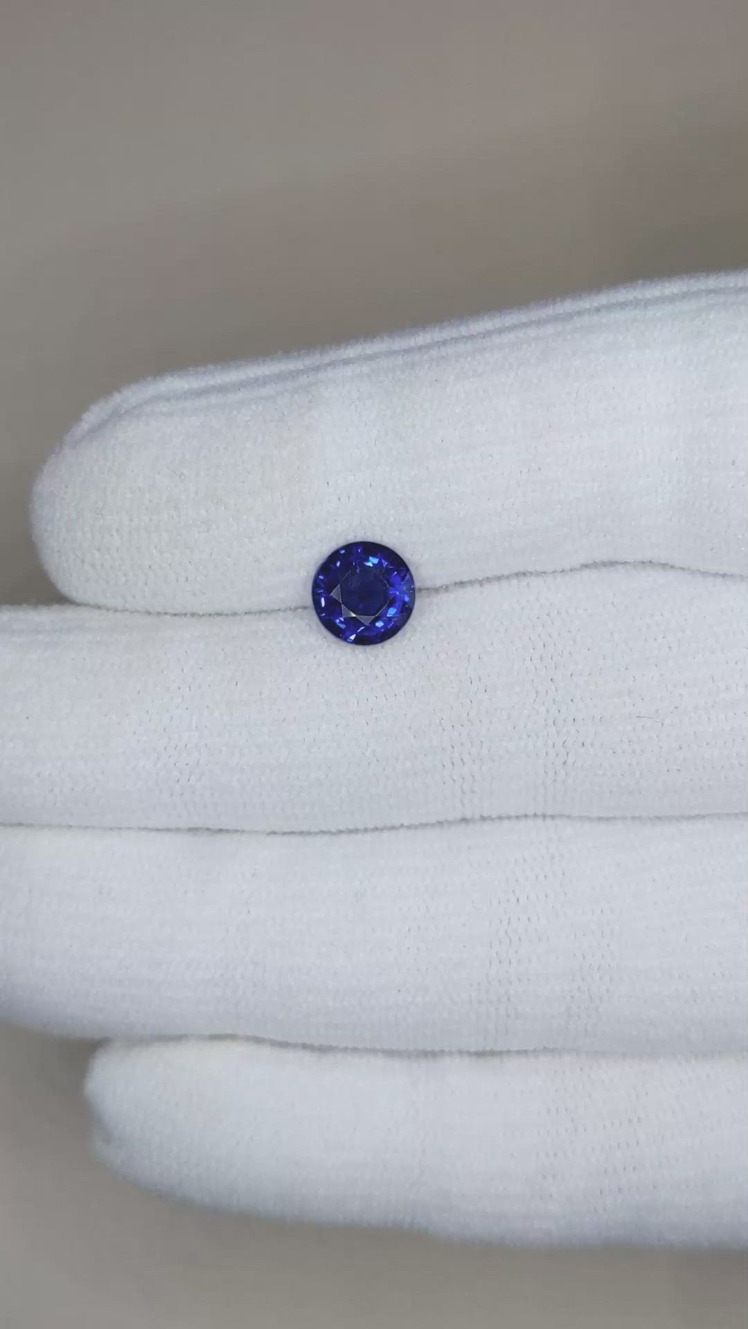 2.06 Ct. Blue Sapphire from Ceylon (Sri Lanka) Size Video
