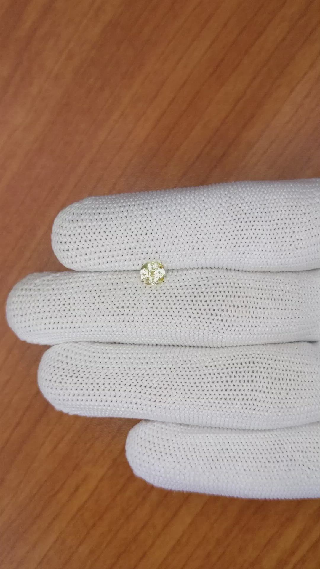 0.52 Ct. Yellow Sapphire from Ceylon (Sri Lanka) Size Video