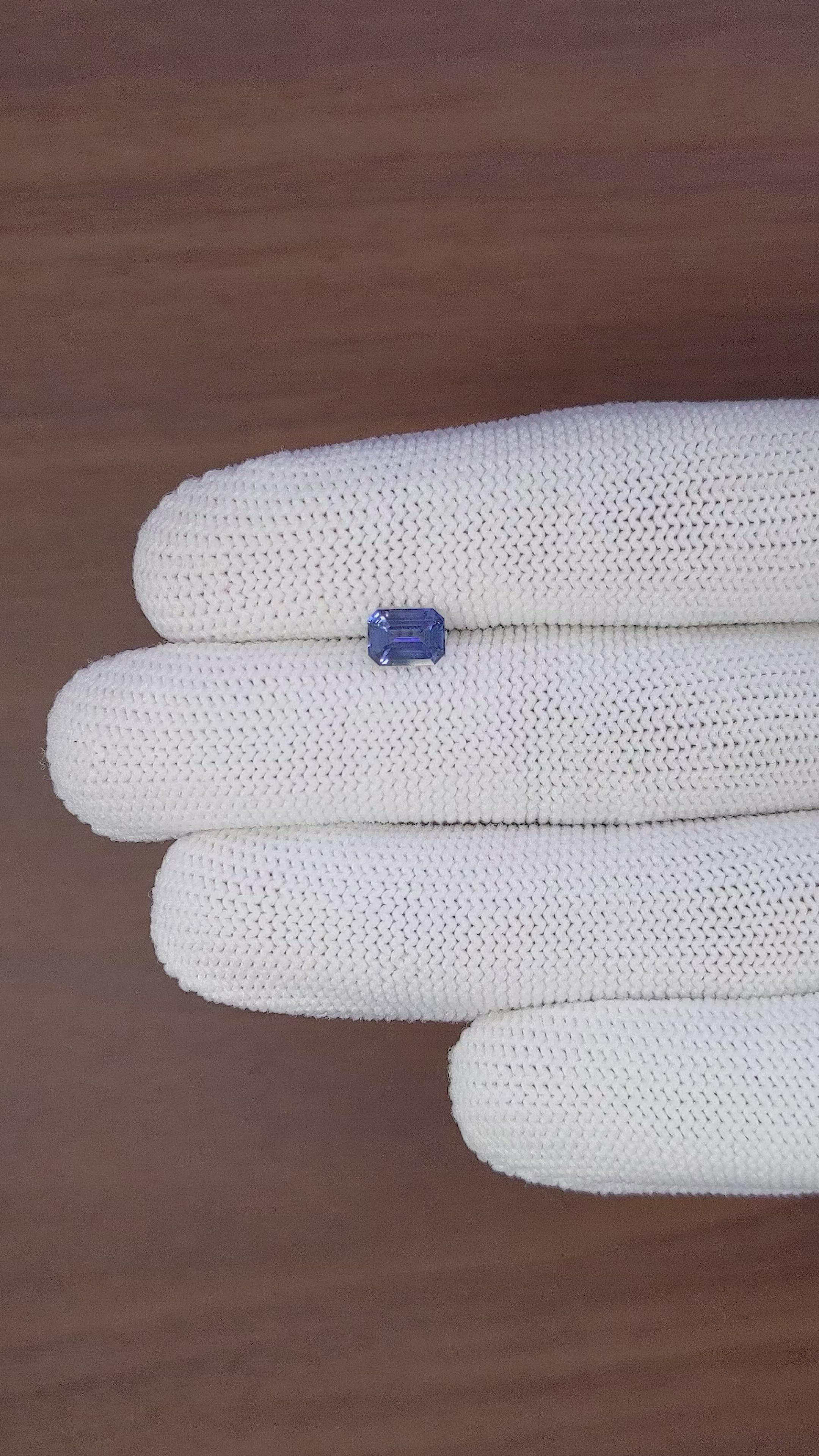 1.05 Ct. Blue Sapphire from Africa Size Video