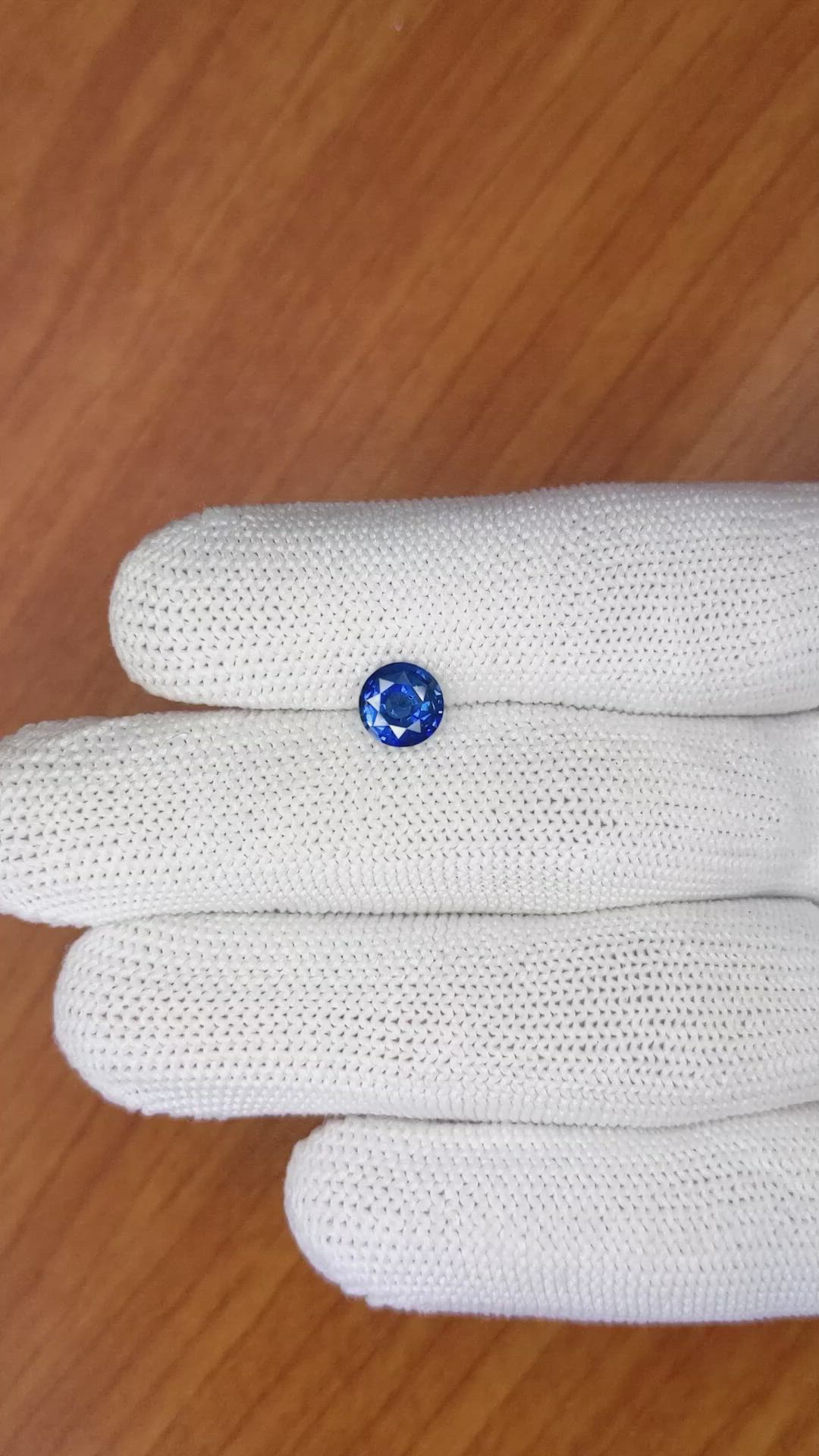 1.20 Ct. Blue Sapphire from Ceylon (Sri Lanka) Size Video
