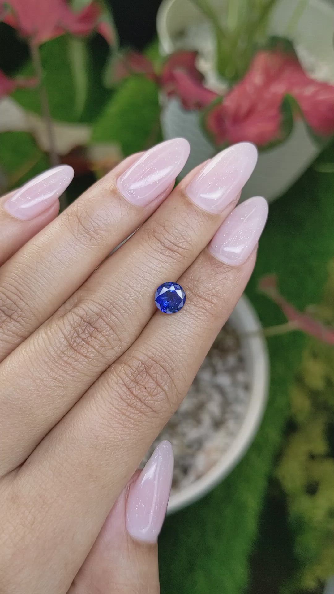 1.20 Ct. Blue Sapphire from Ceylon (Sri Lanka) Size Video