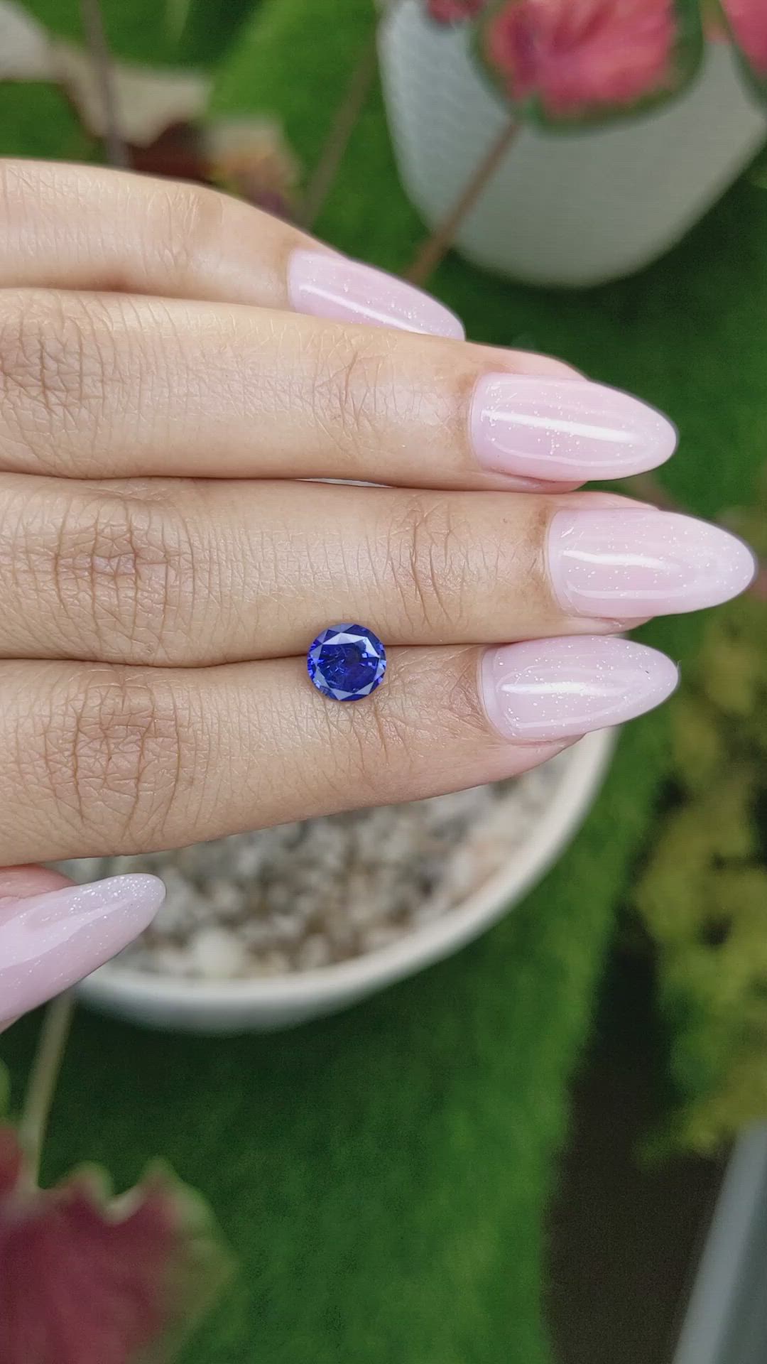 1.20 Ct. Blue Sapphire from Ceylon (Sri Lanka) Size Video