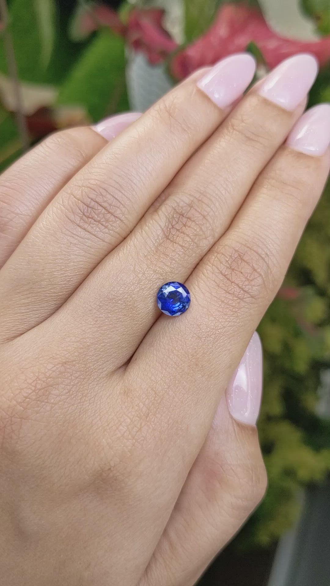 1.20 Ct. Blue Sapphire from Ceylon (Sri Lanka) Size Video