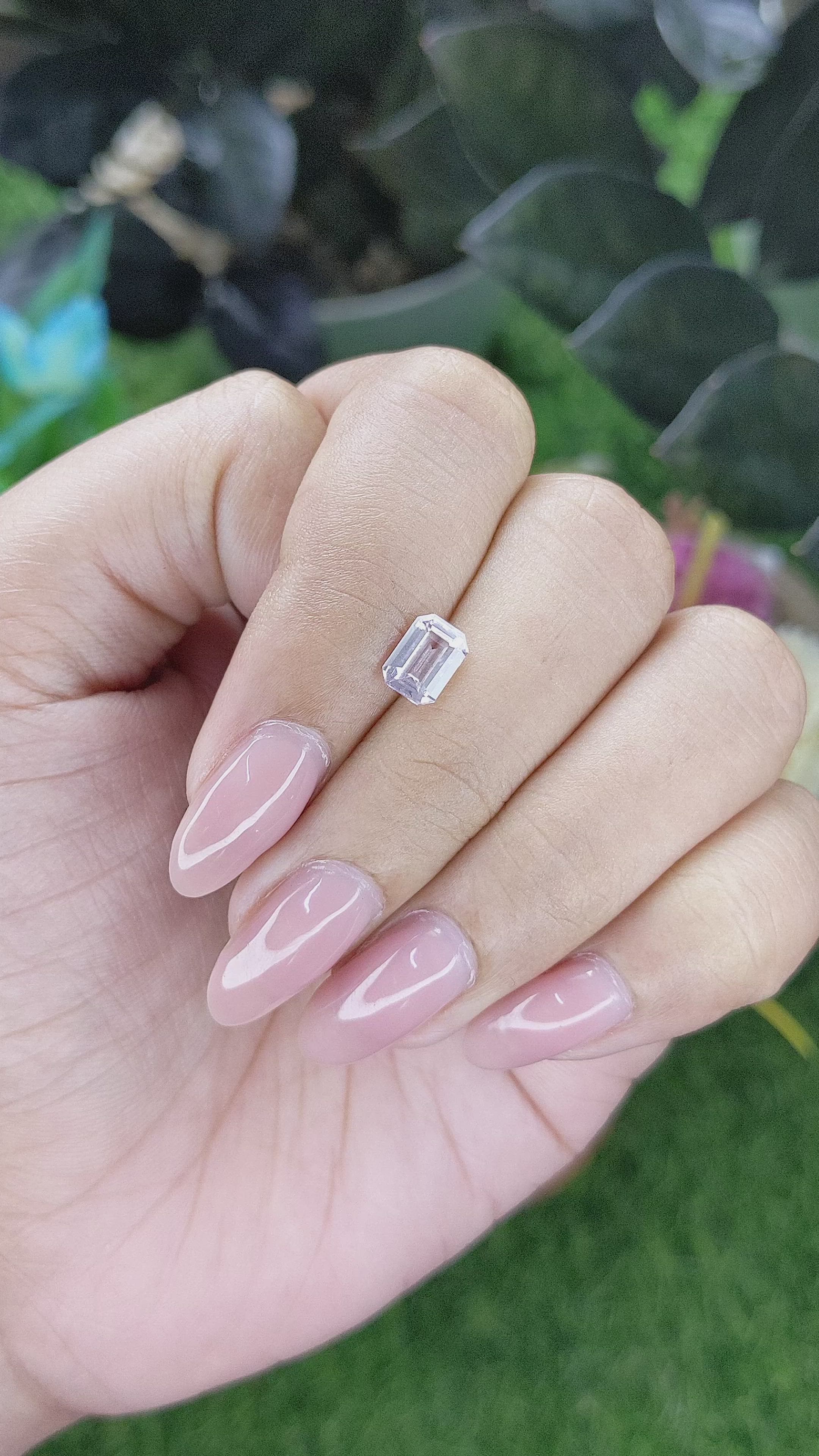 1.13 Ct. Pink Sapphire from Africa Size Video