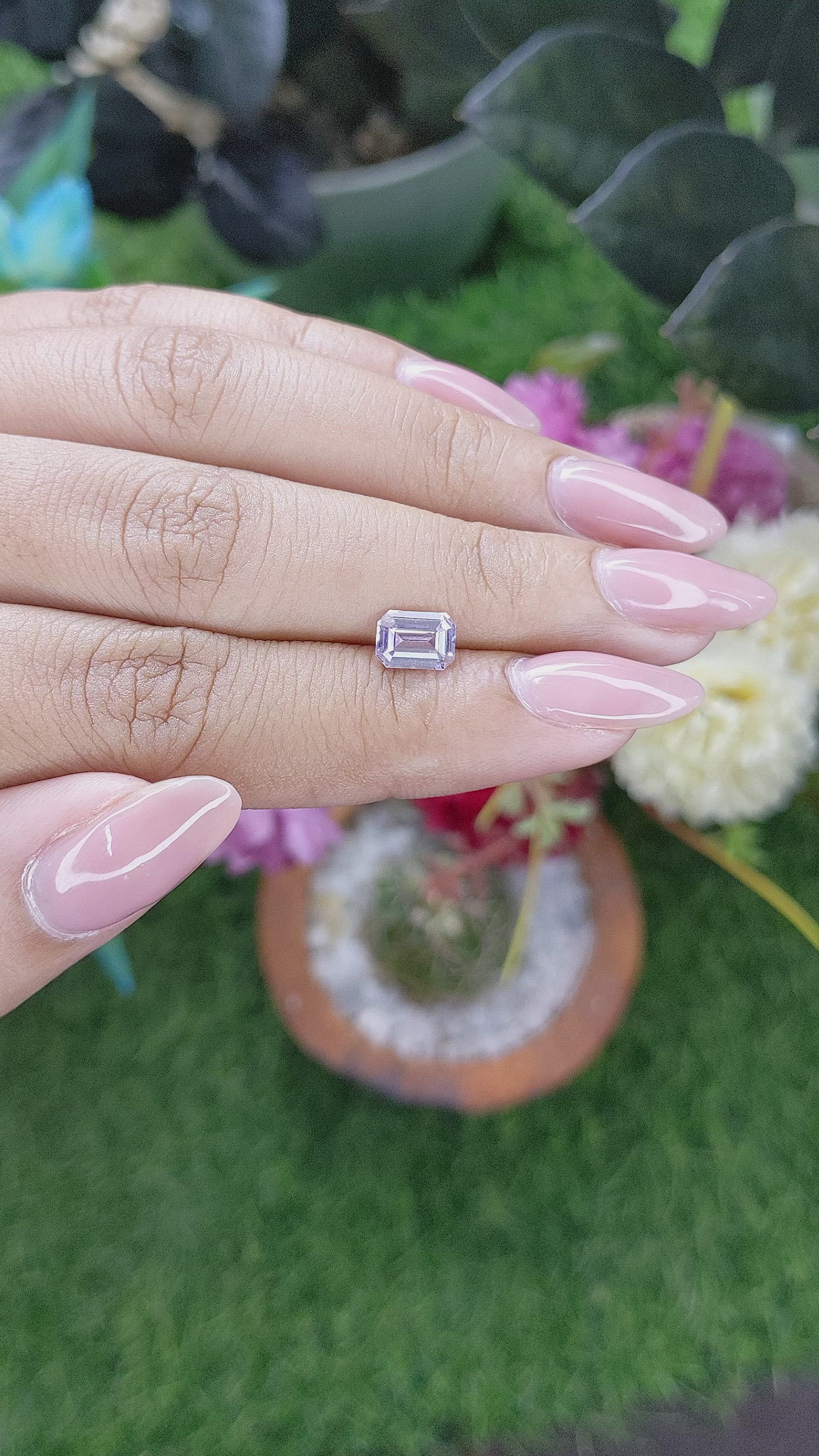1.13 Ct. Pink Sapphire from Africa Size Video