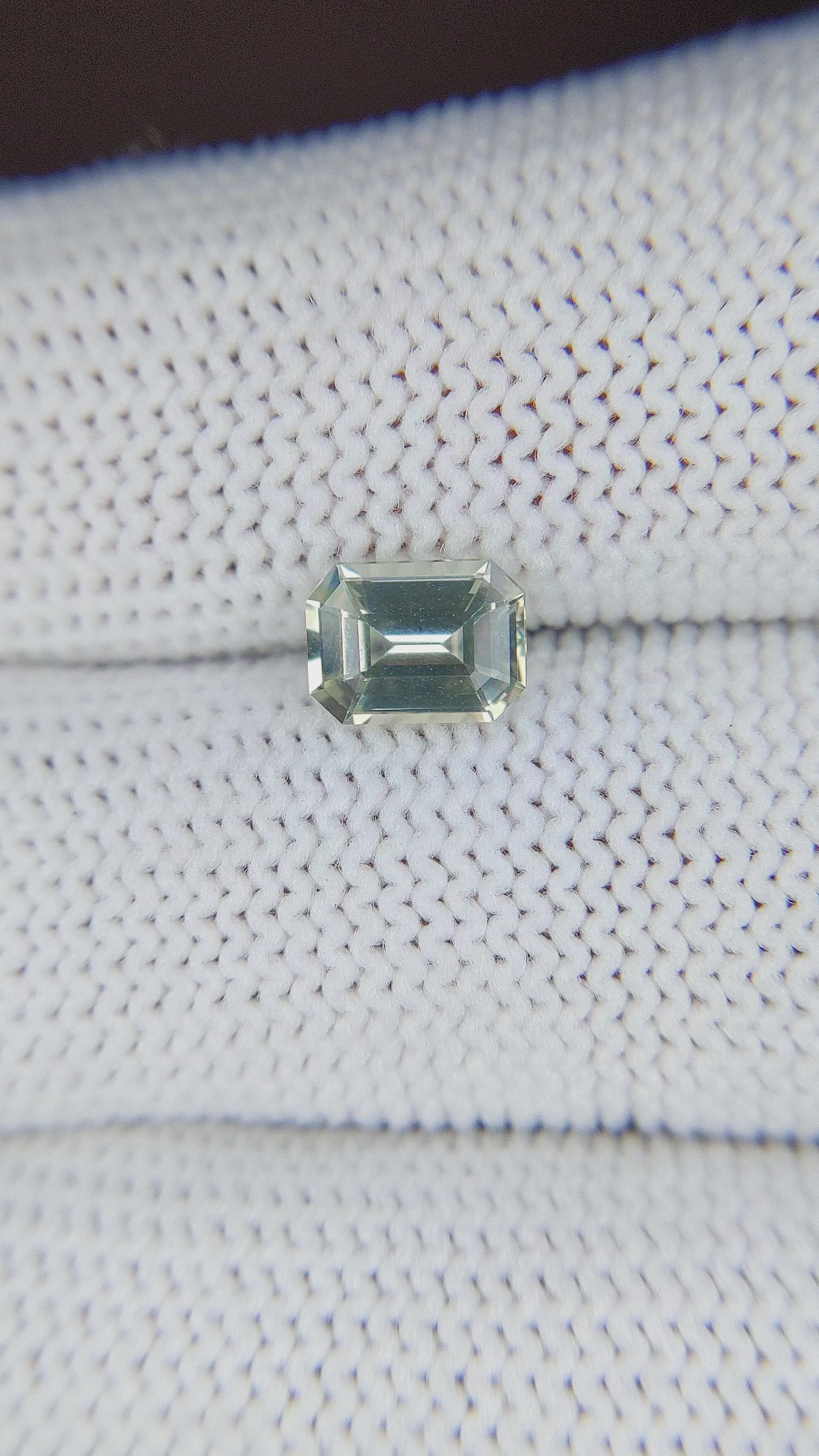 1.31 Ct. Green Sapphire from Africa Size Video