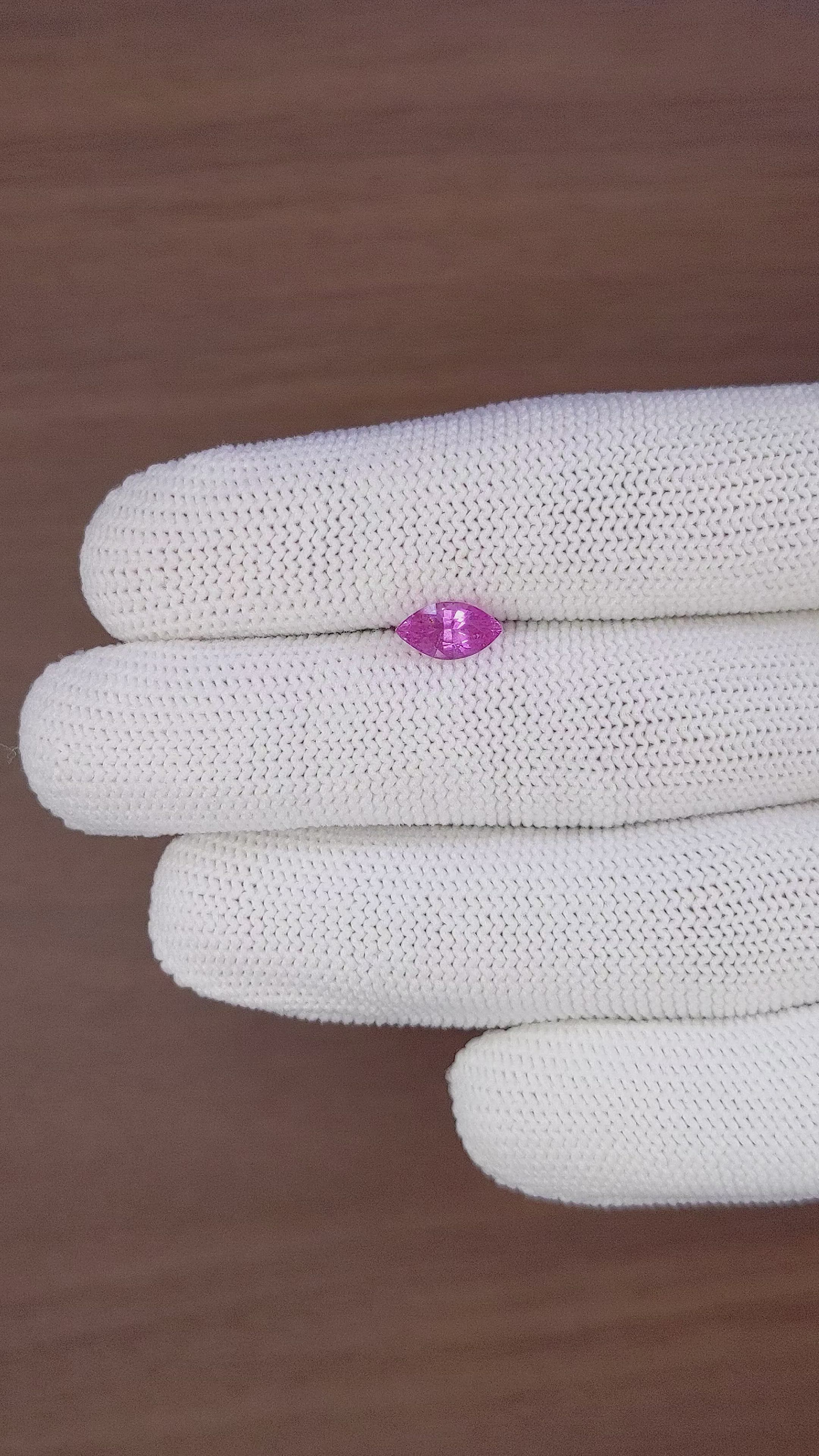 1.30 Ct. Purplish Pink Sapphire from Africa Size Video