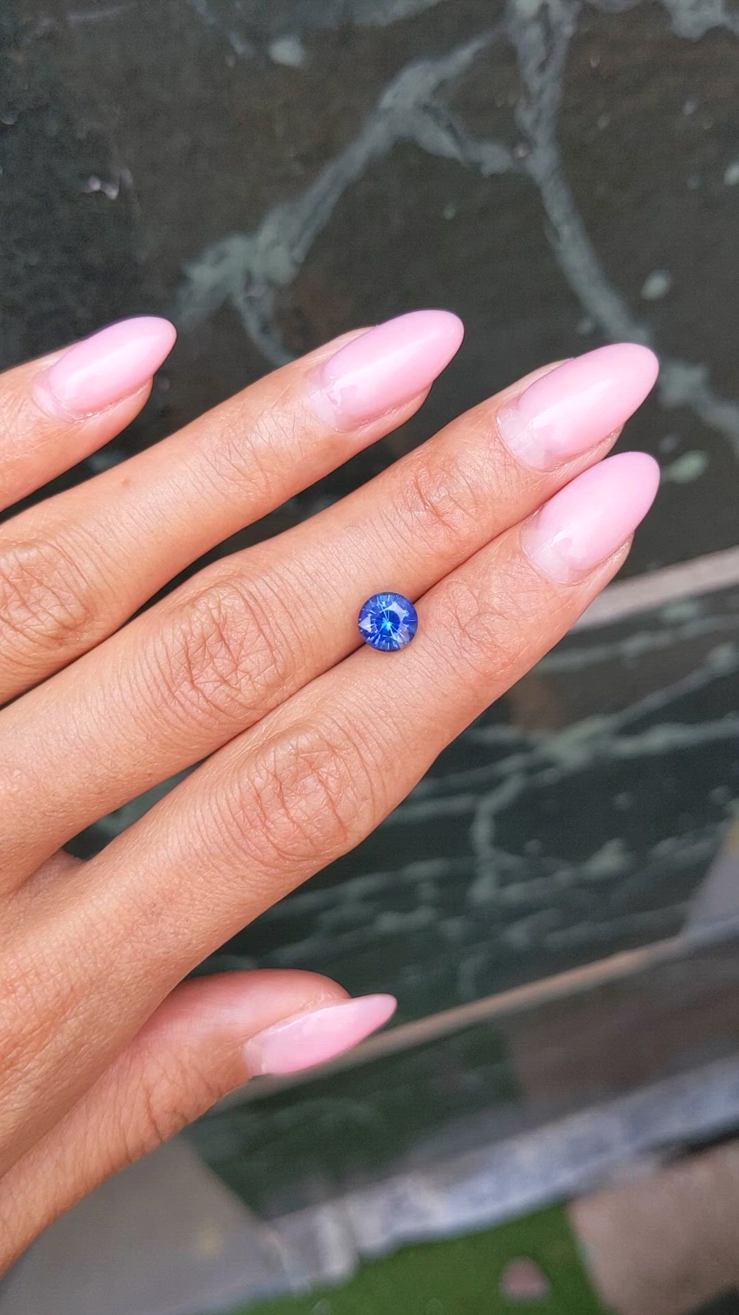 1.52 Ct. Blue Sapphire from Ceylon (Sri Lanka) Size Video
