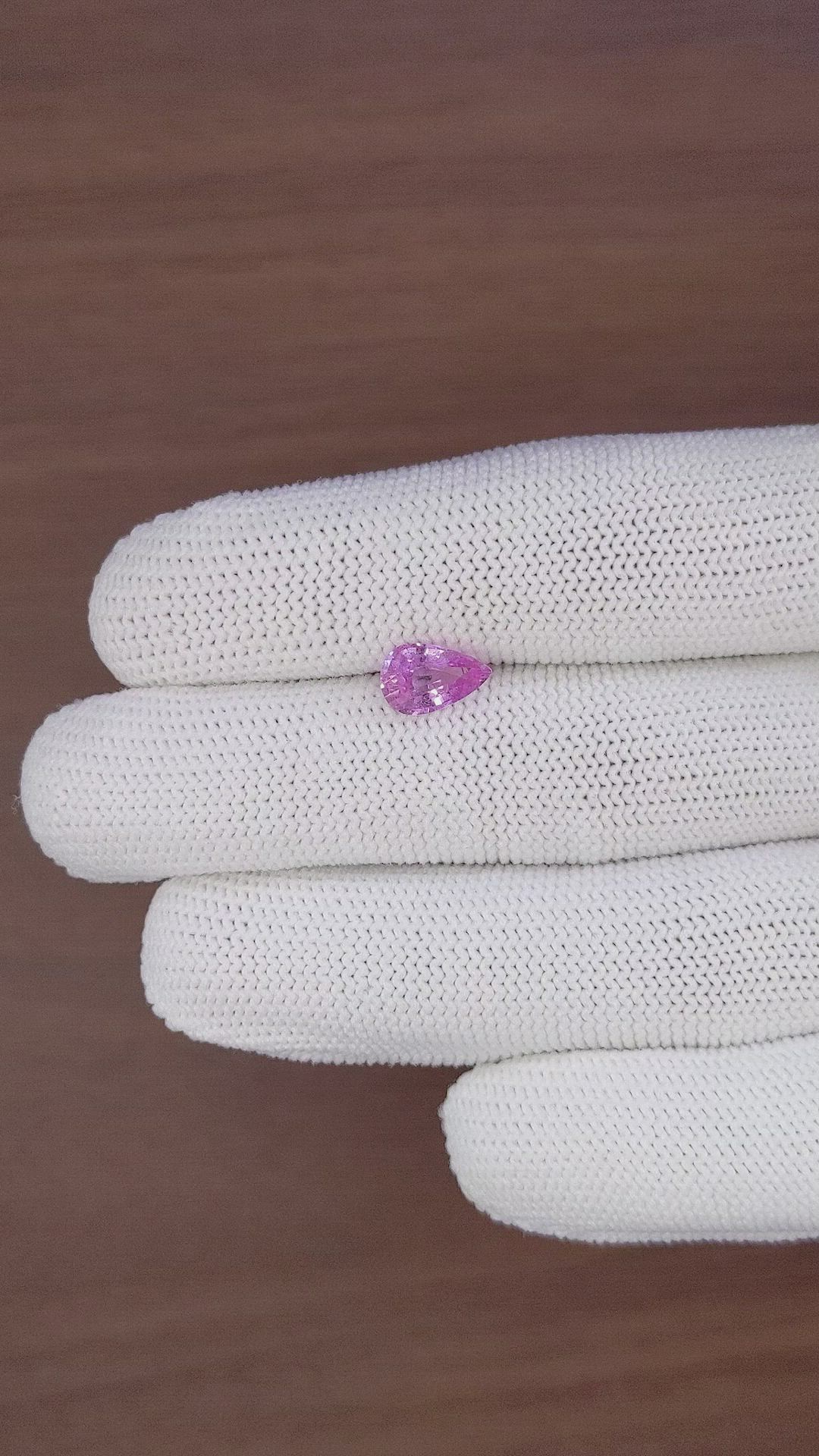 1.63 Ct. Purplish Pink Sapphire from Africa Size Video