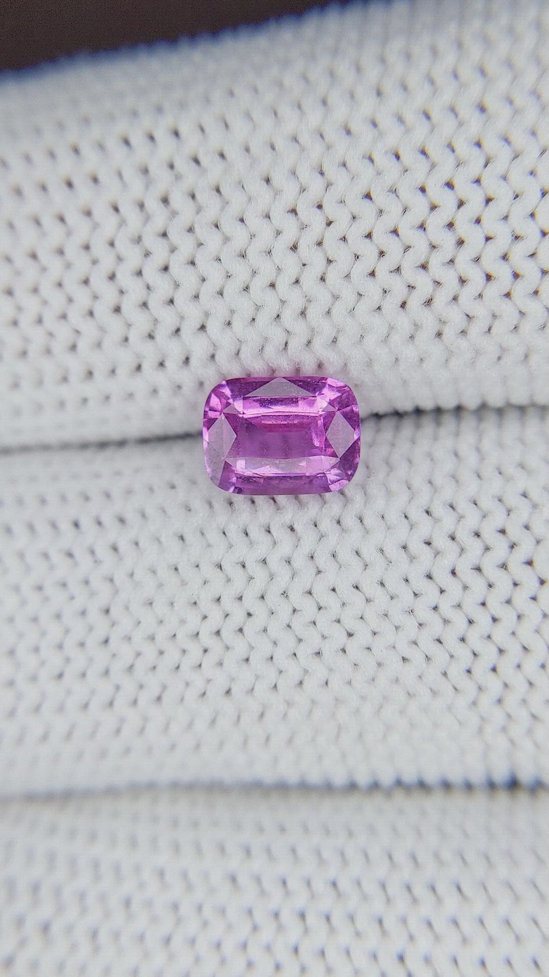 1.21 Ct. Pinkish Purple Sapphire from Africa Size Video