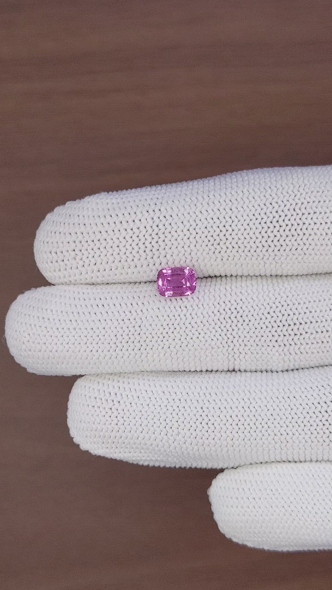 1.21 Ct. Pinkish Purple Sapphire from Africa Size Video