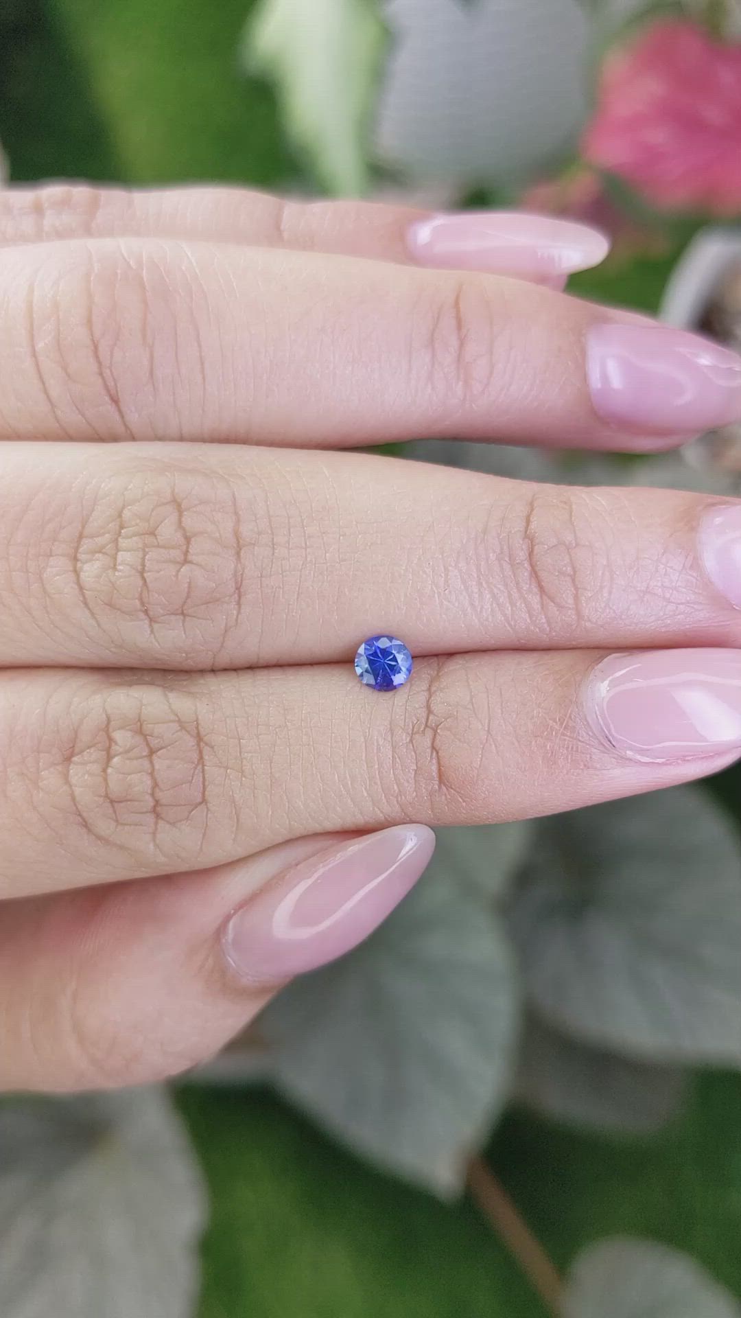 0.31 Ct. Blue Sapphire from Ceylon (Sri Lanka) Size Video