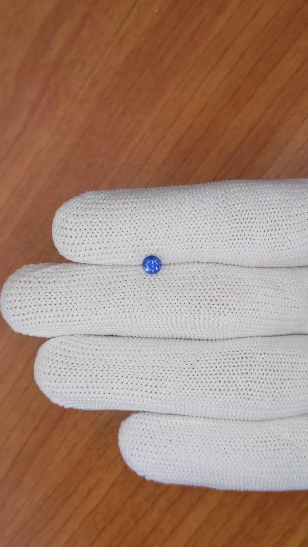 0.31 Ct. Blue Sapphire from Ceylon (Sri Lanka) Size Video