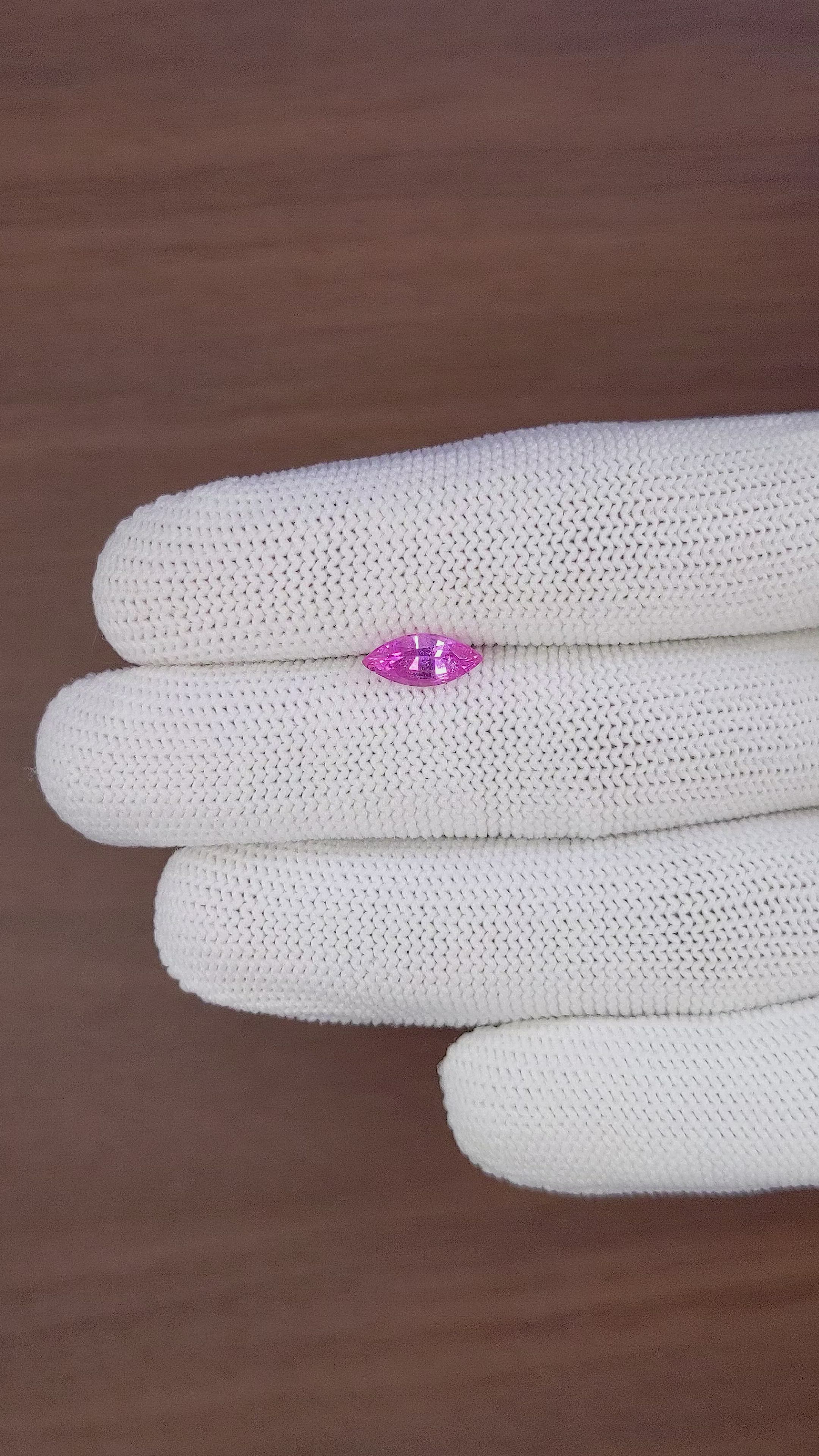 1.17 Ct. Purplish Pink Sapphire from Africa Size Video