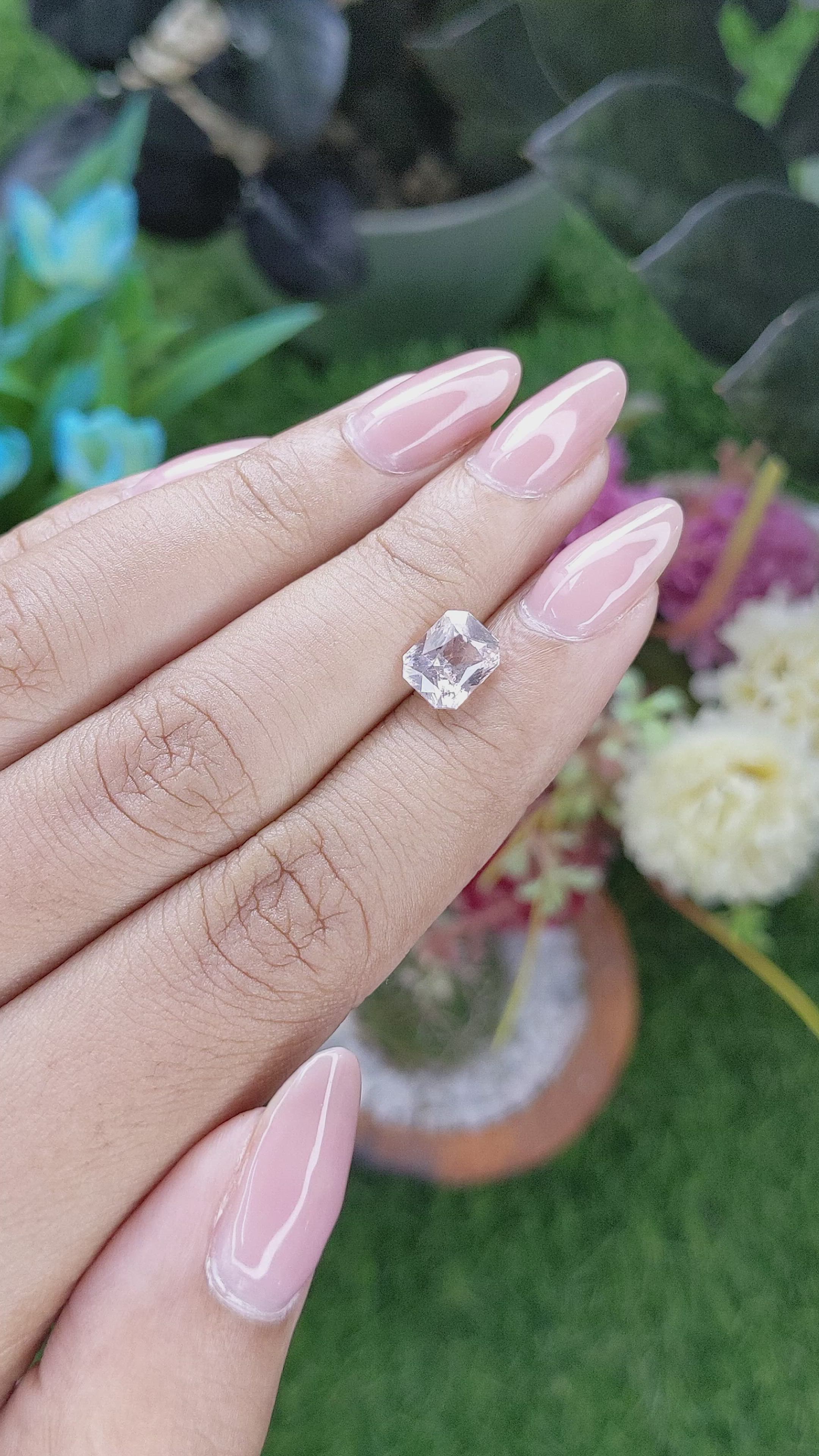 2.44 Ct. Peach Sapphire from Africa Size Video