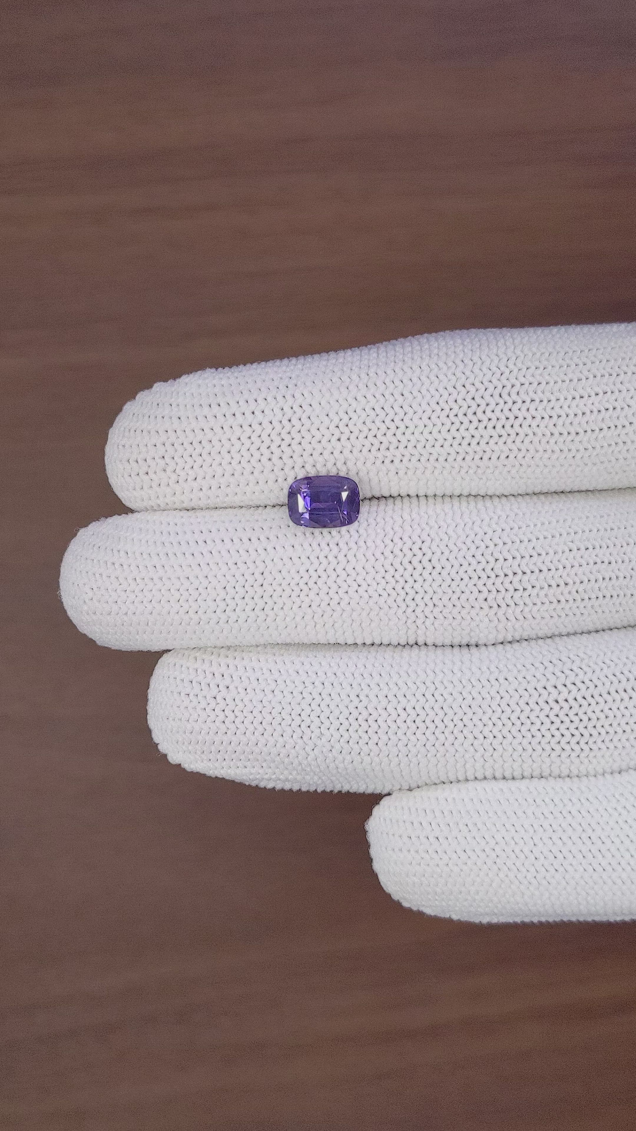 2.20 Ct. Bluish Purple Sapphire from Africa Size Video