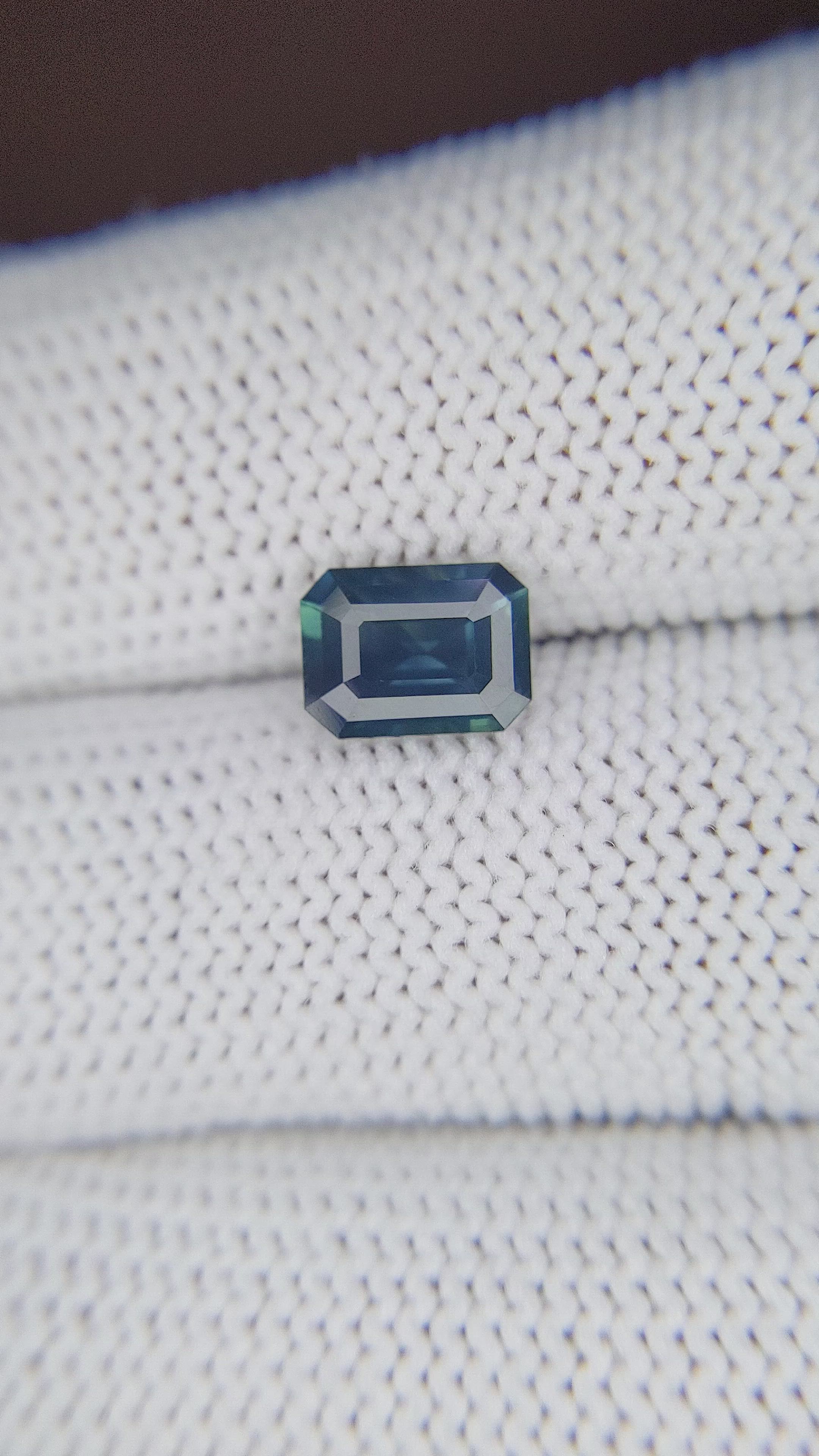 1.68 Ct. Greenish Blue Sapphire from Africa Size Video