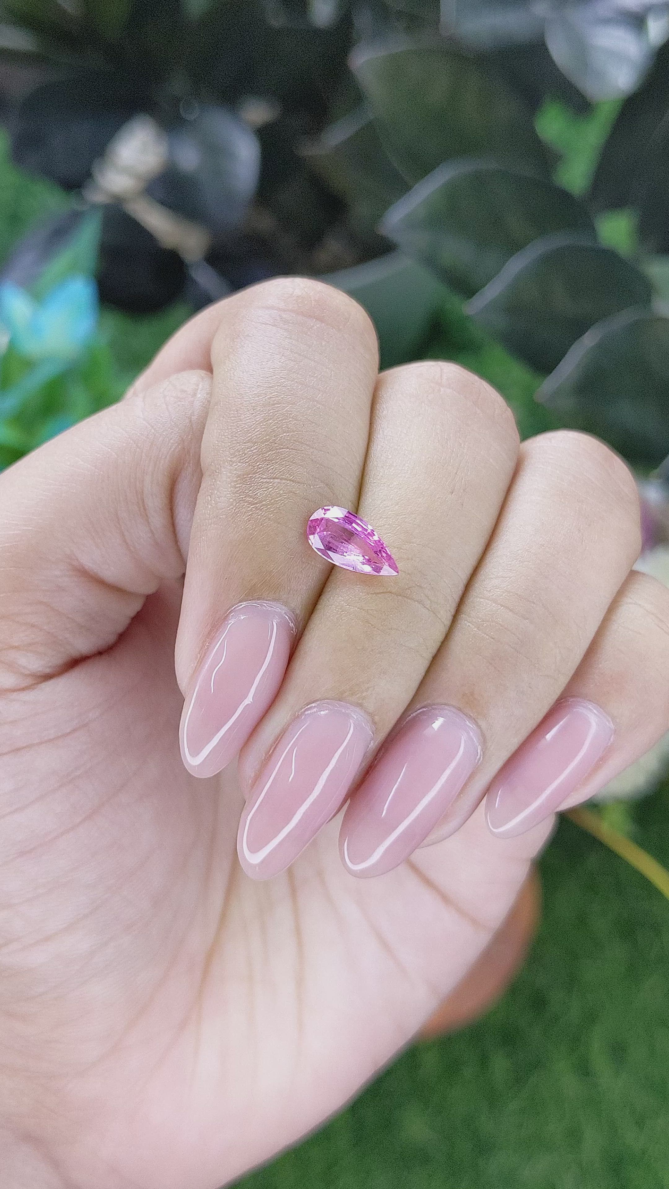 1.04 Ct. Pink Sapphire from Africa Size Video