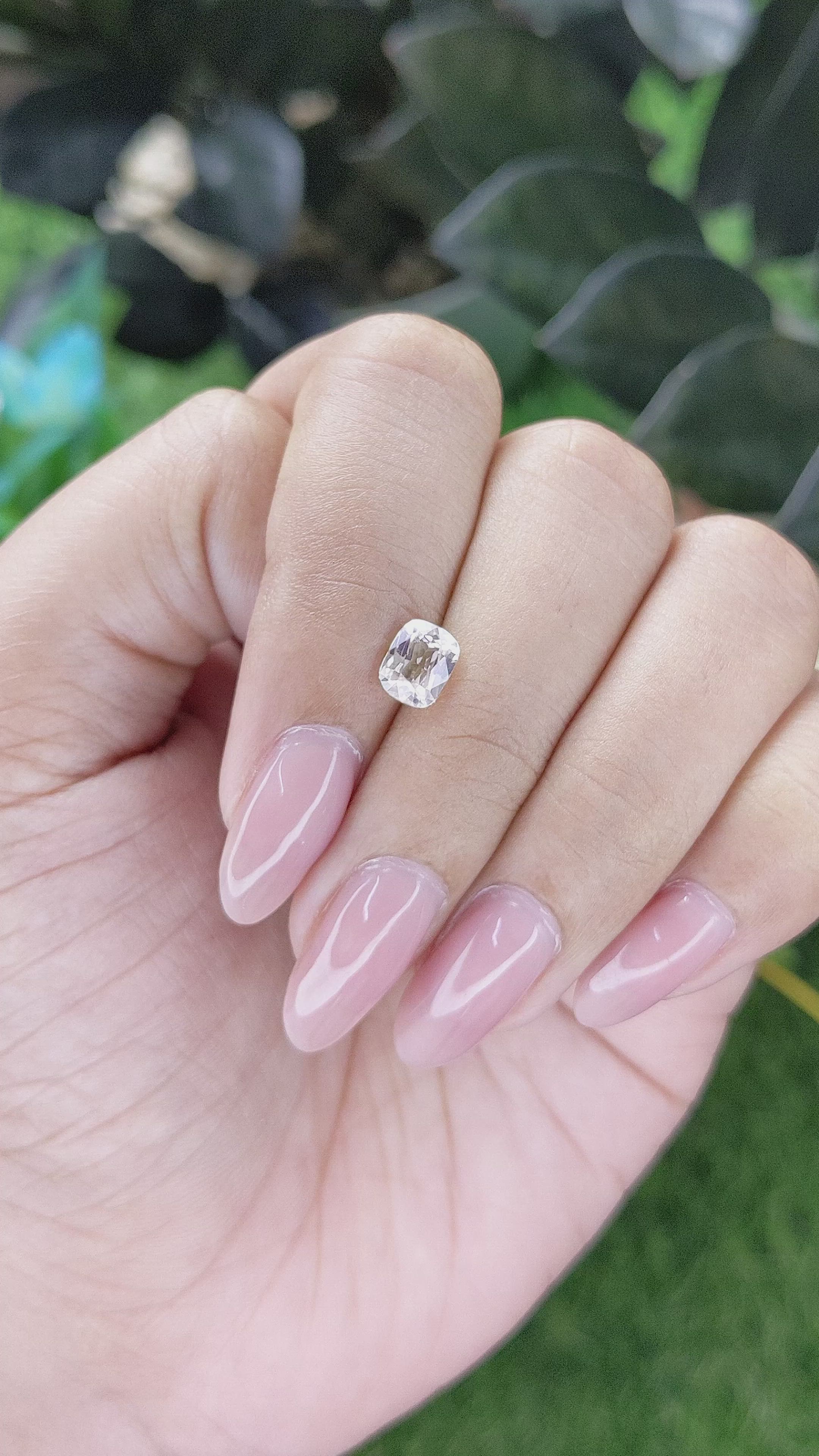 1.17 Ct. Peach Sapphire from Africa Size Video