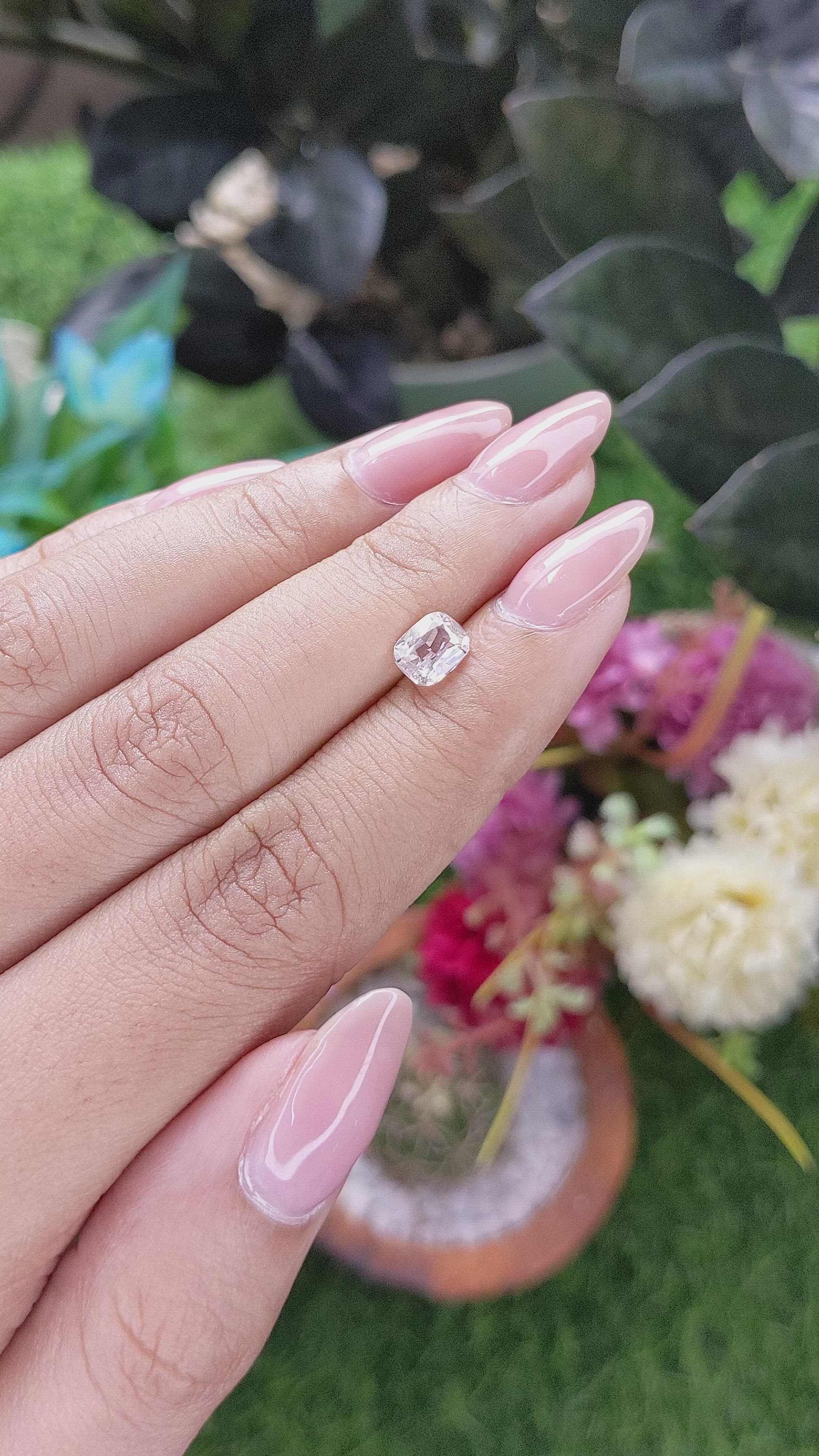 1.17 Ct. Peach Sapphire from Africa Size Video