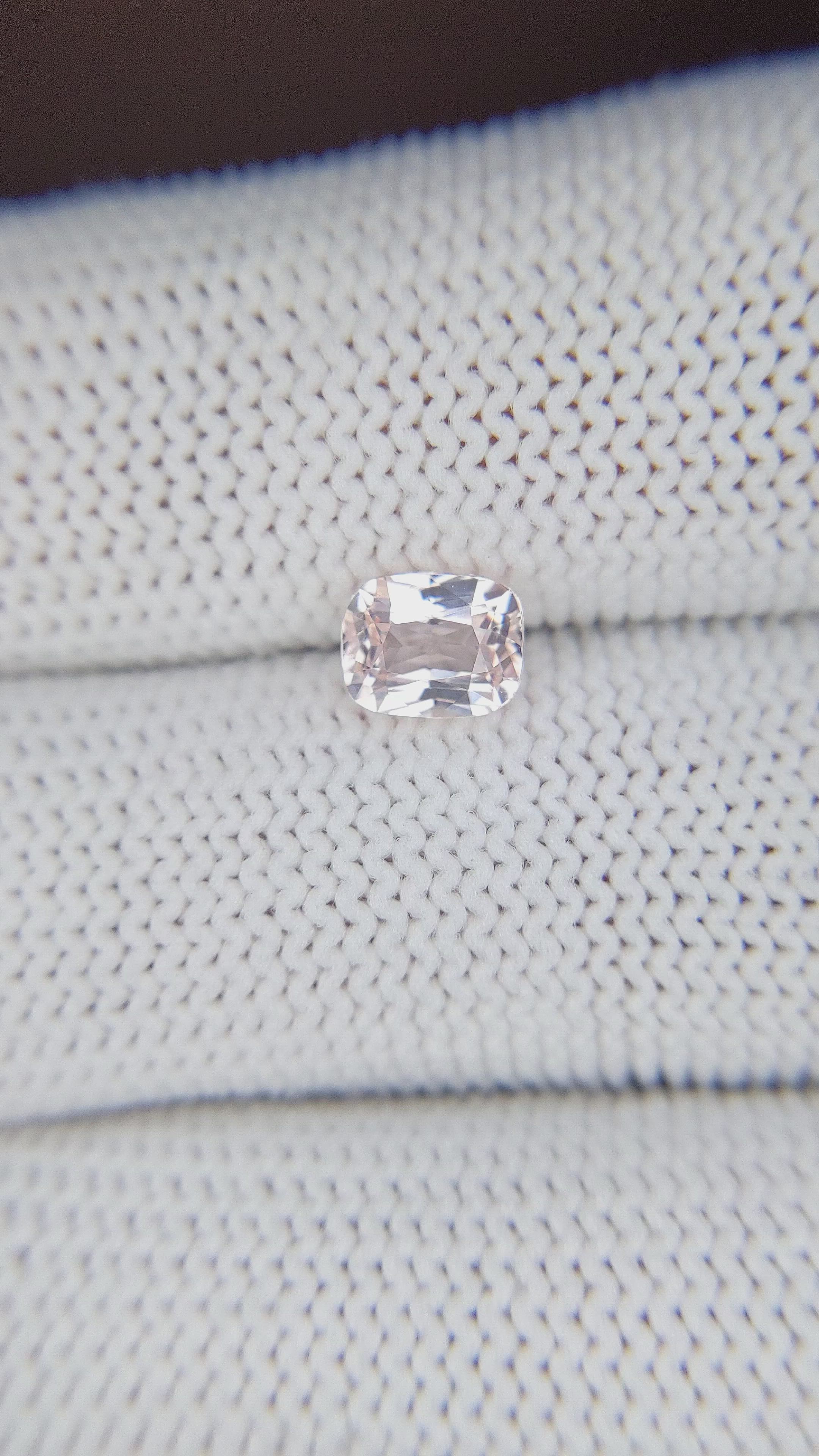 1.17 Ct. Peach Sapphire from Africa Size Video