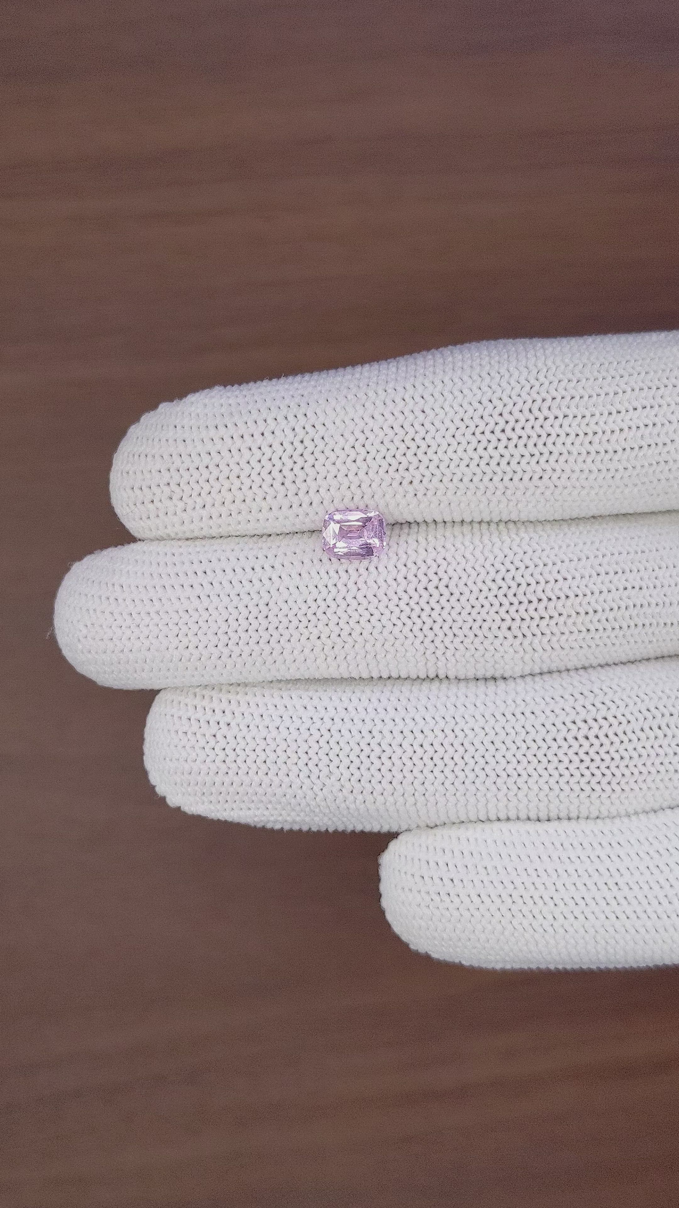 1.17 Ct. Purplish Pink Sapphire from Africa Size Video