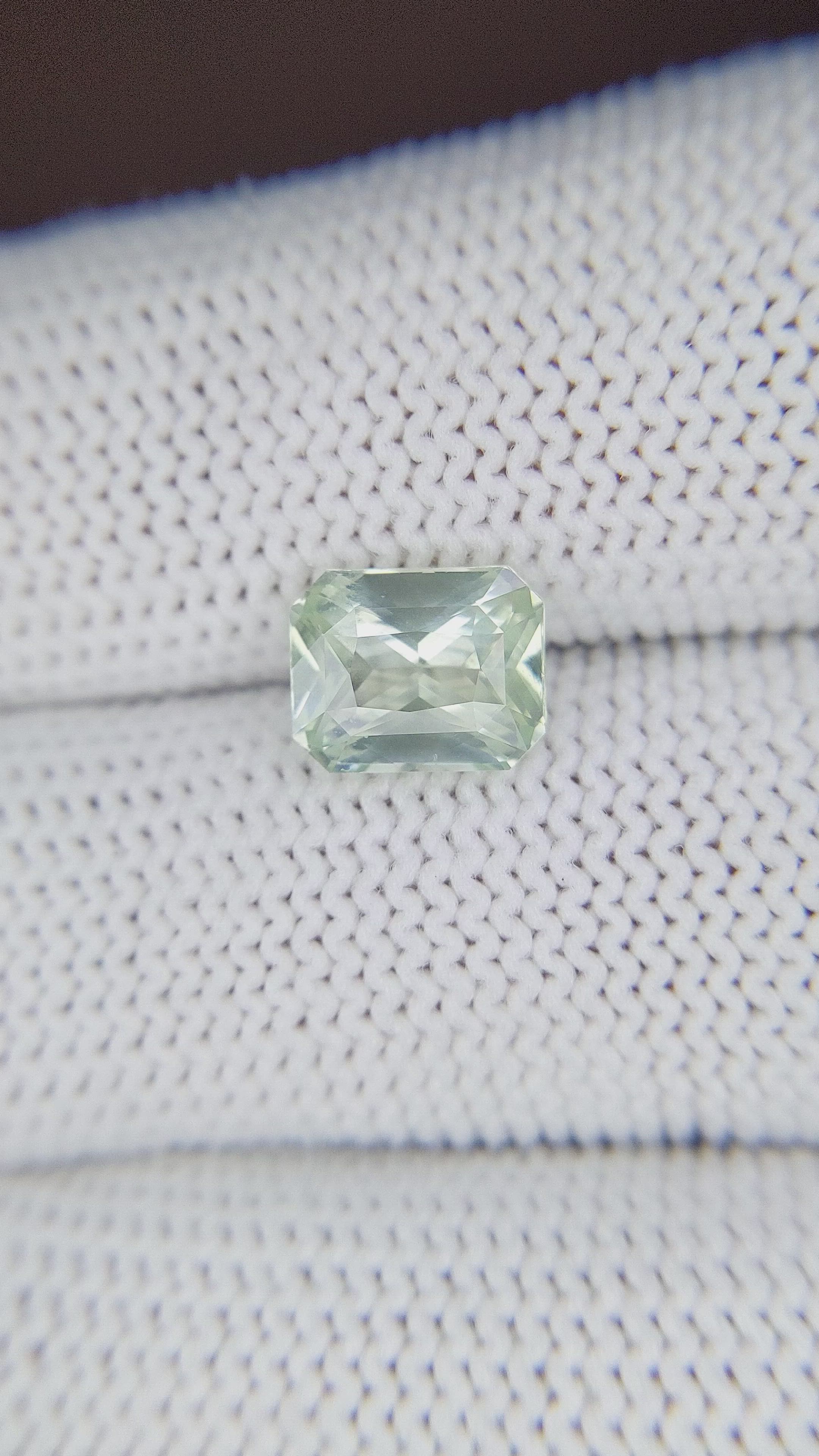 2.68 Ct. Green Sapphire from Africa Size Video
