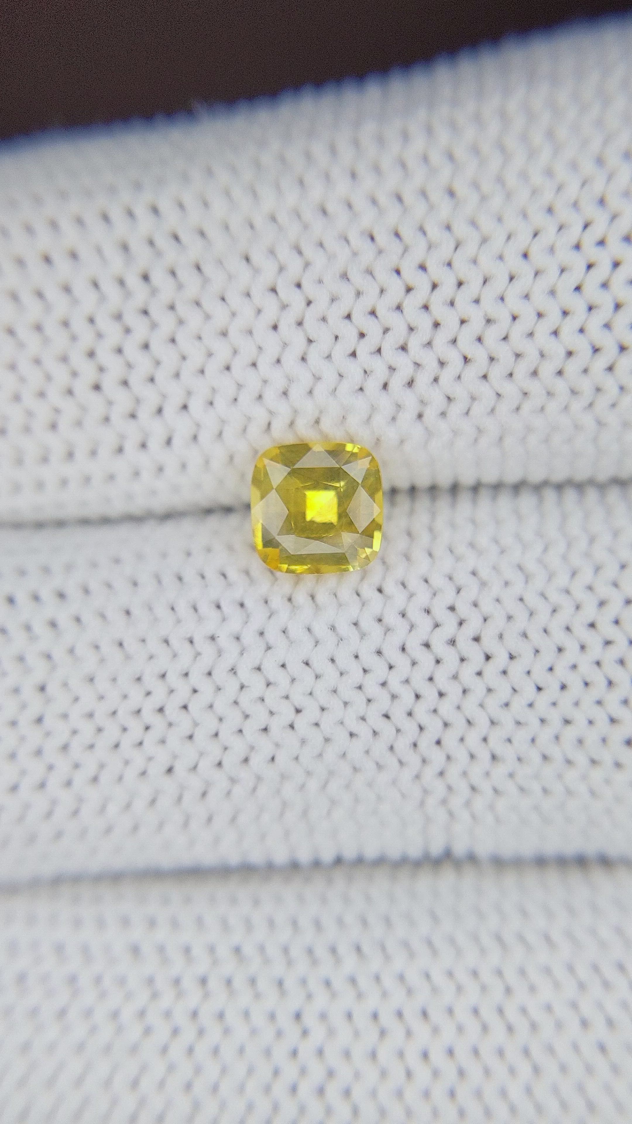 1.20 Ct. Yellow Sapphire from Ceylon (Sri Lanka) Size Video