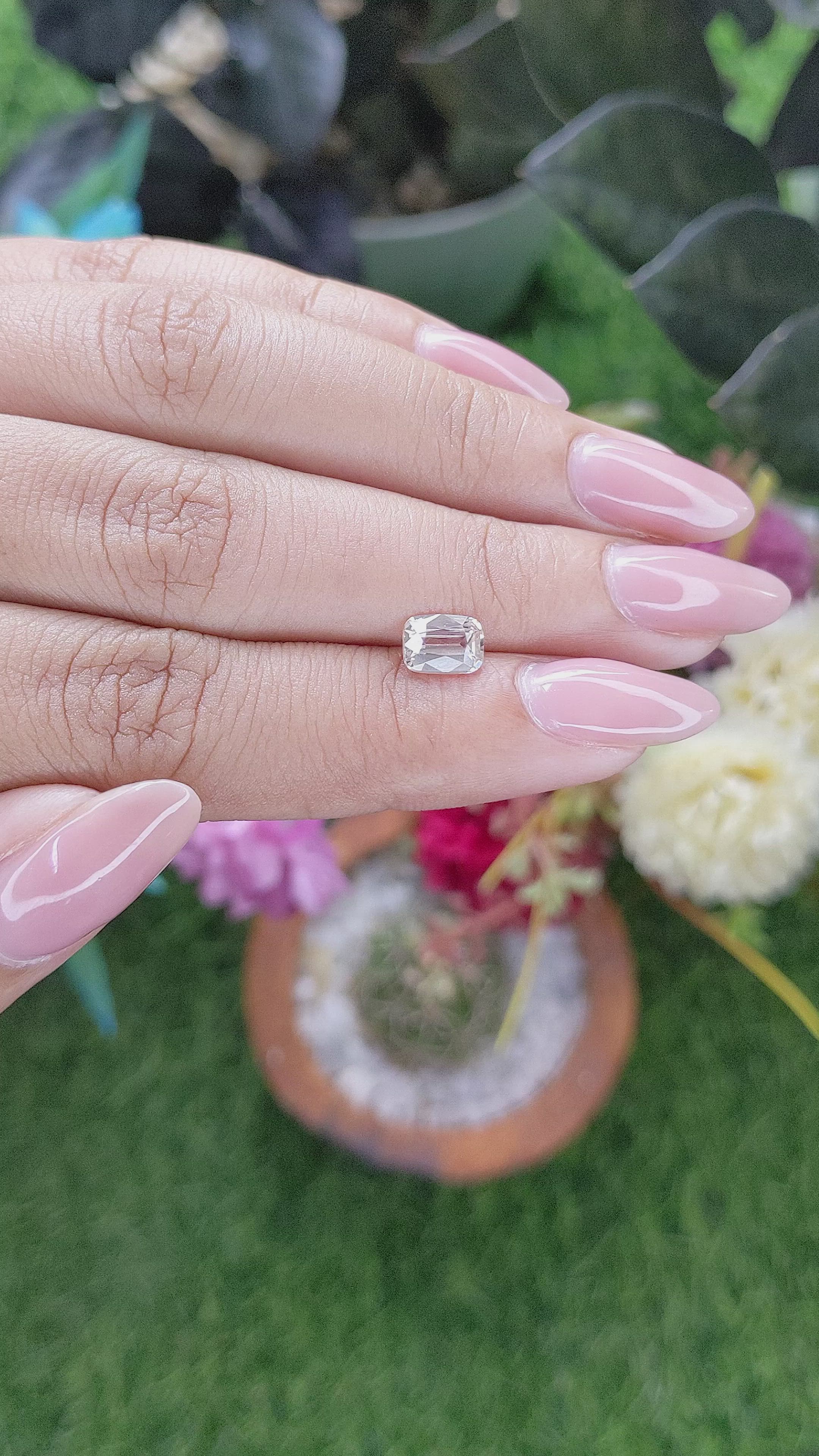 1.08 Ct. Peach Sapphire from Africa Size Video
