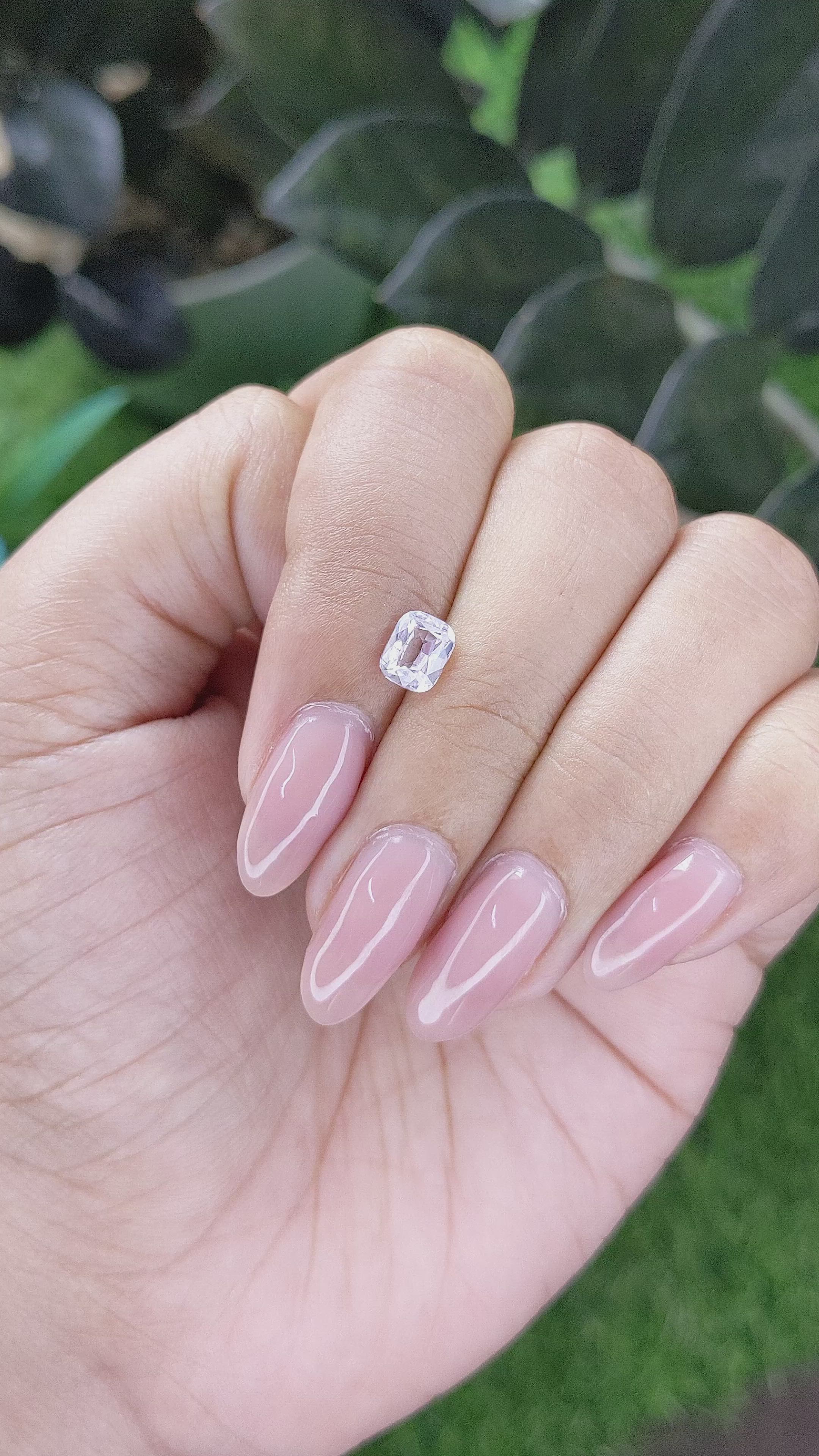 1.06 Ct. Purplish Pink Sapphire from Africa Size Video
