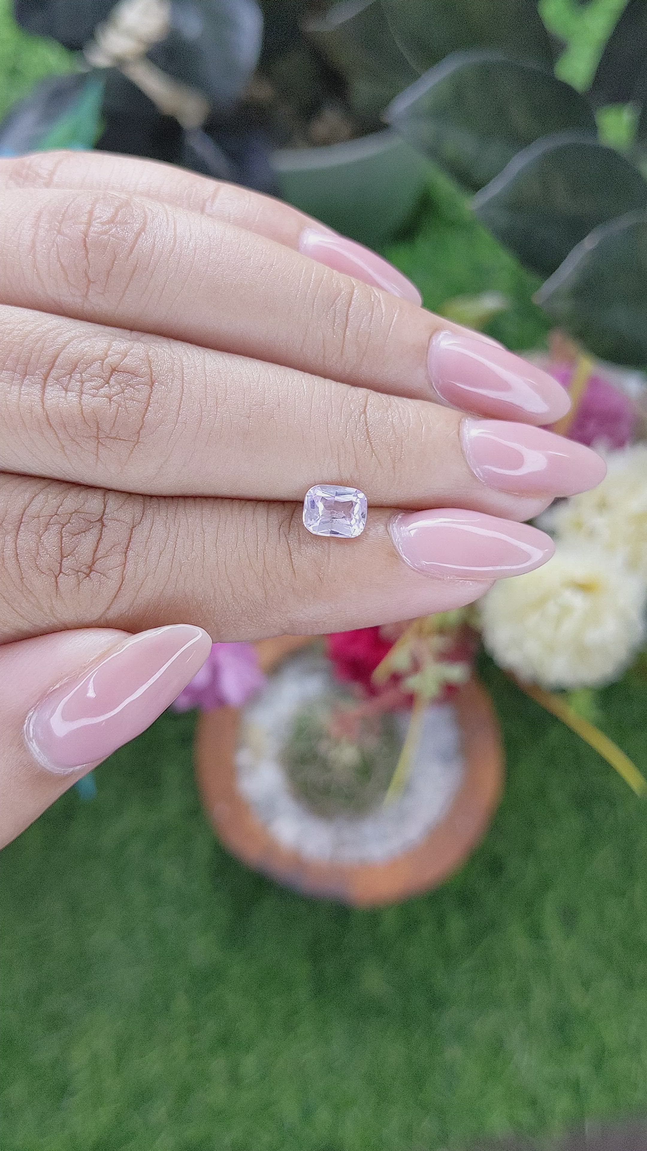 1.06 Ct. Purplish Pink Sapphire from Africa Size Video