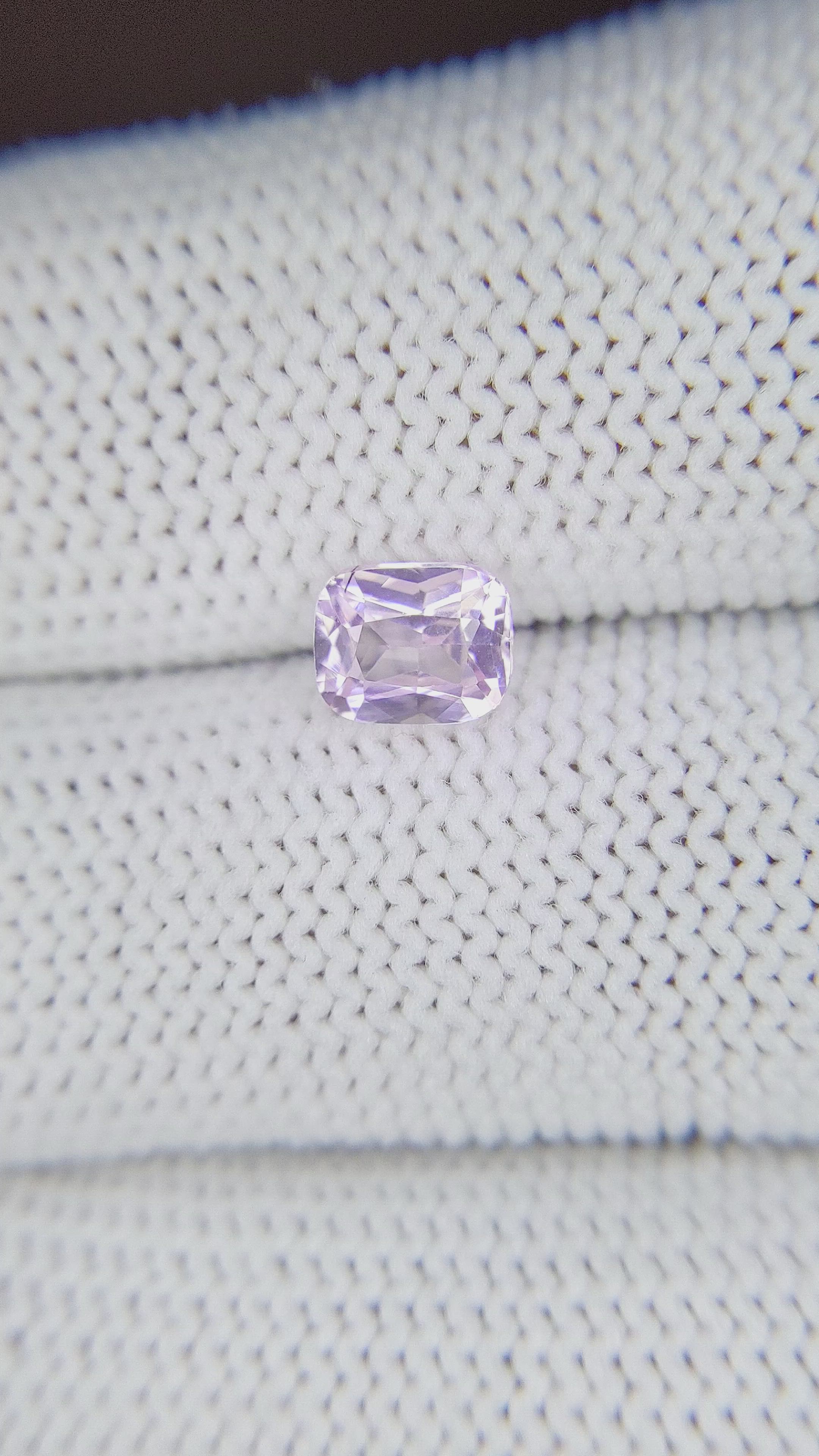 1.06 Ct. Purplish Pink Sapphire from Africa Size Video