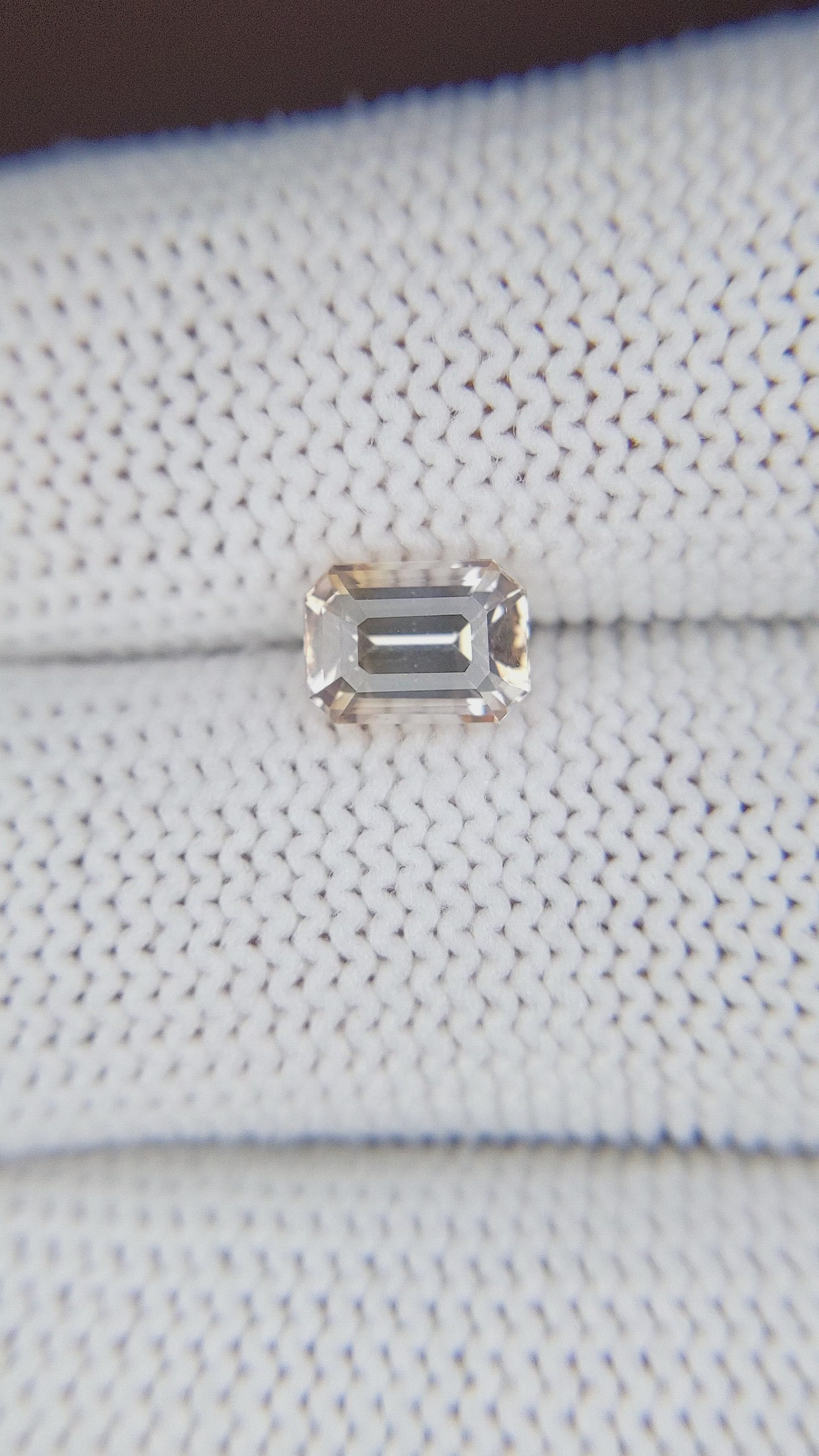 1.62 Ct. Peach Sapphire from Africa Size Video