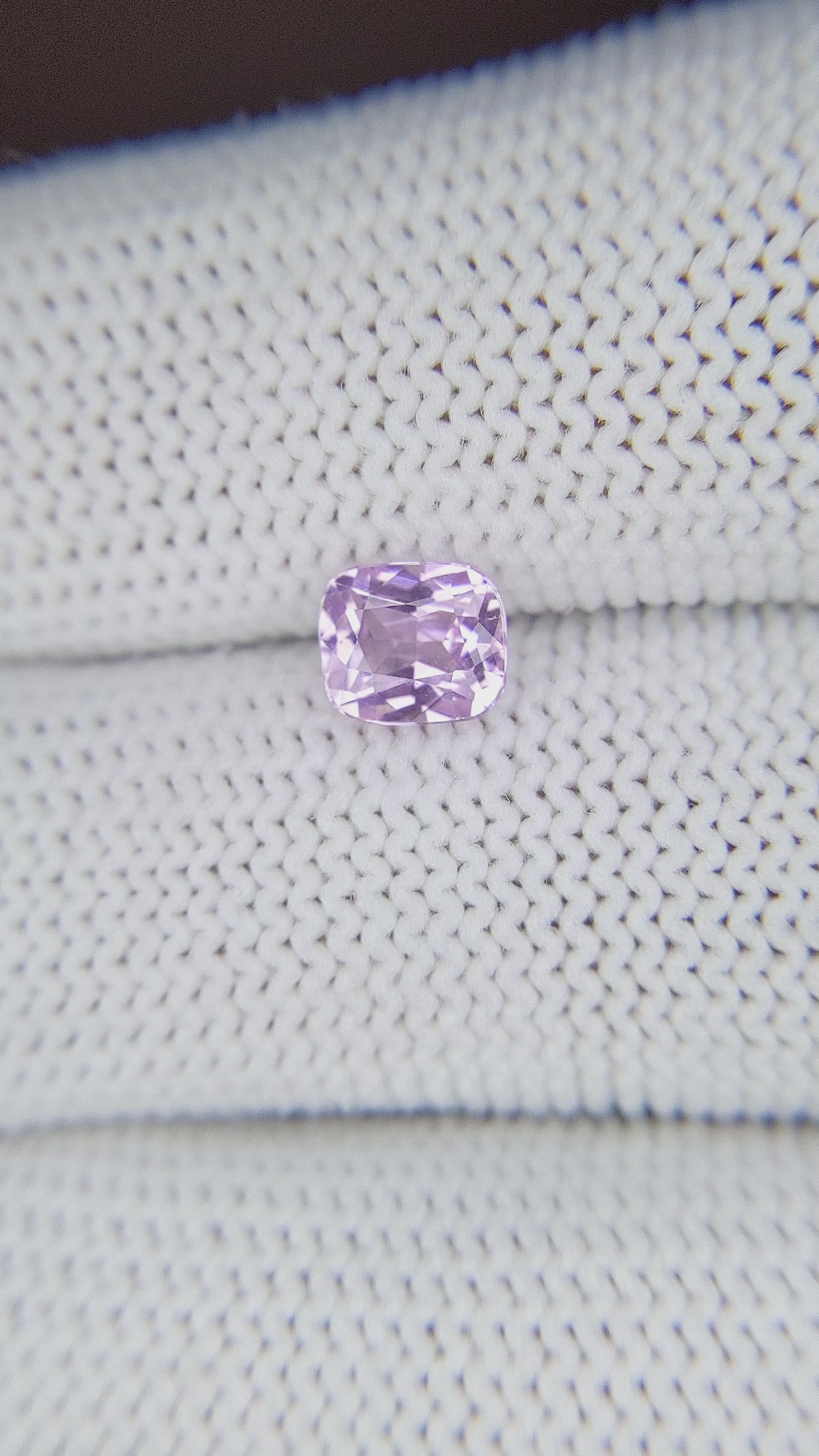 1.05 Ct. Purplish Pink Sapphire from Africa Size Video