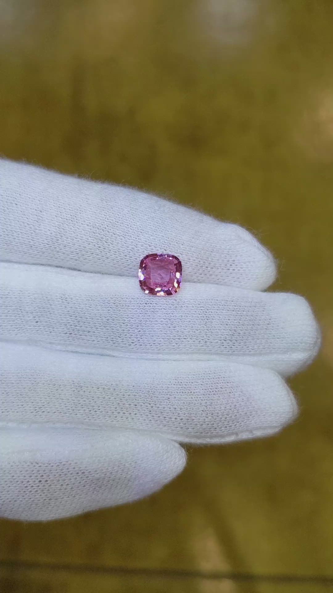 1.59 Ct. Pink Sapphire from Ceylon (Sri Lanka) Size Video