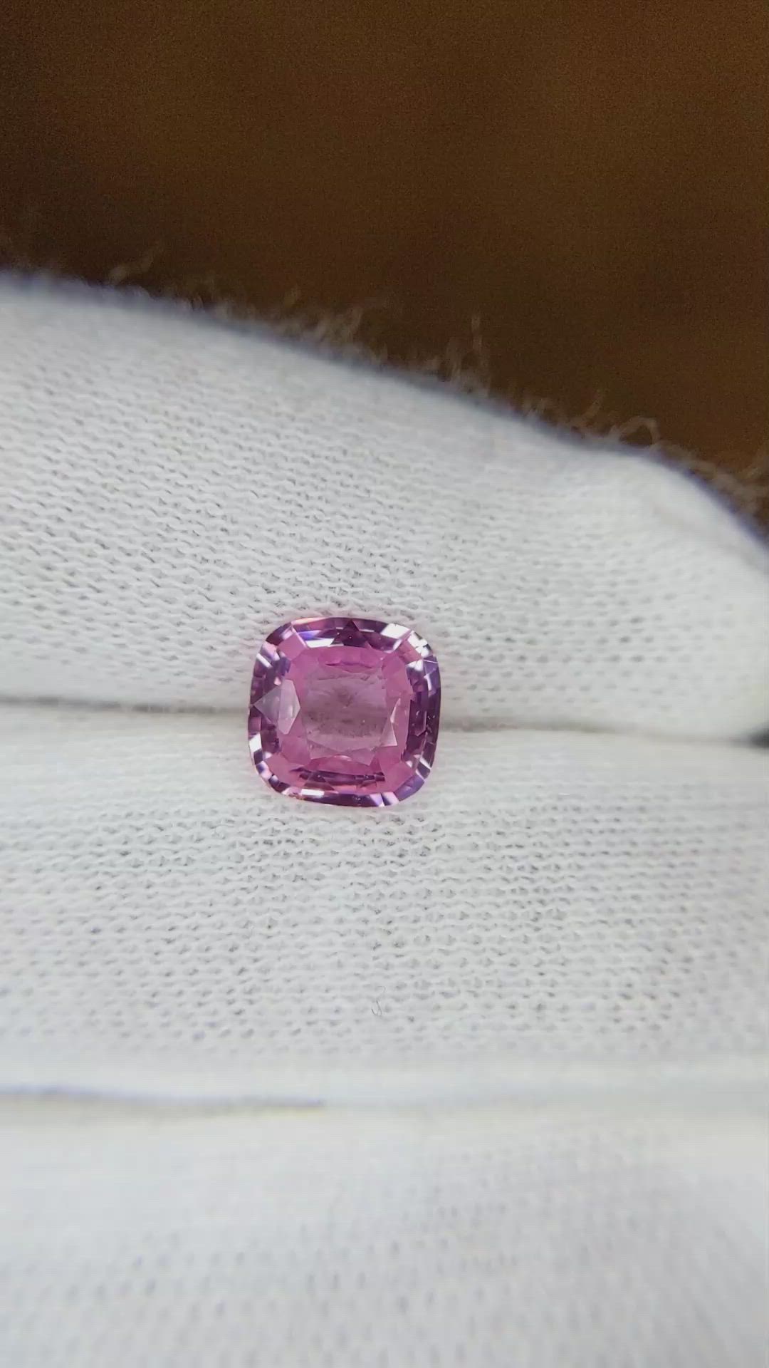 1.59 Ct. Pink Sapphire from Ceylon (Sri Lanka) Size Video