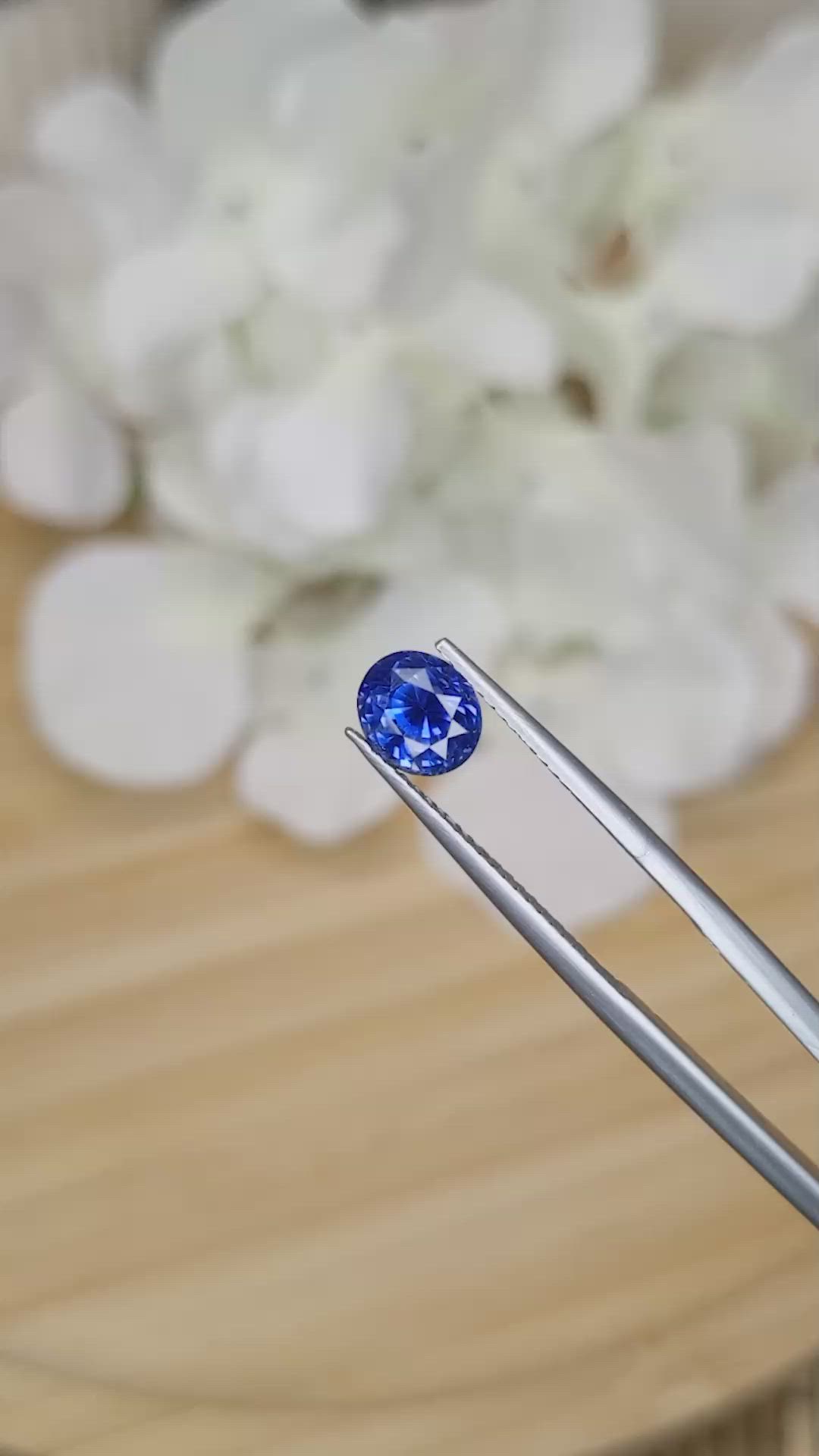 1.80 Ct. Blue Sapphire from Ceylon (Sri Lanka) Size Video