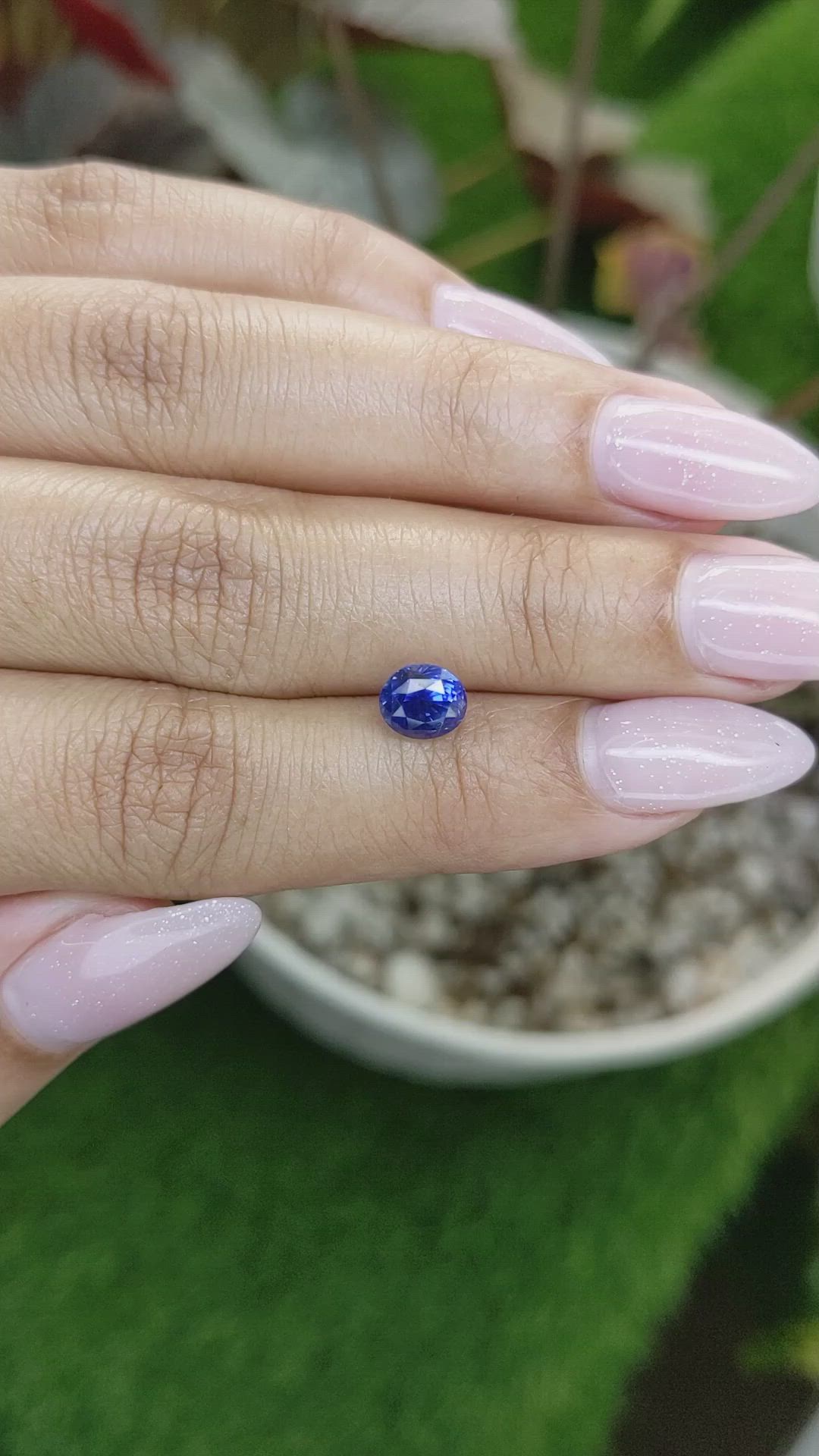 1.80 Ct. Blue Sapphire from Ceylon (Sri Lanka) Size Video