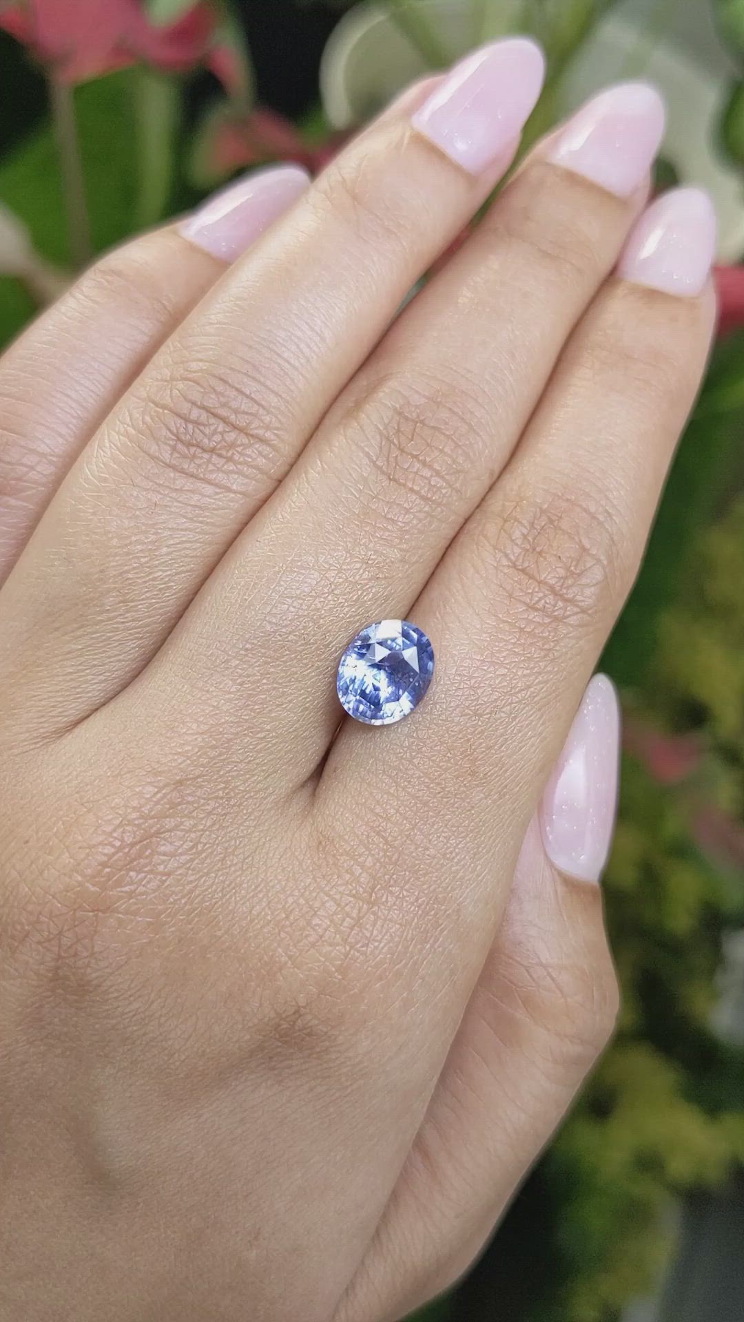 3.13 Ct. Blue Sapphire from Ceylon (Sri Lanka) Size Video