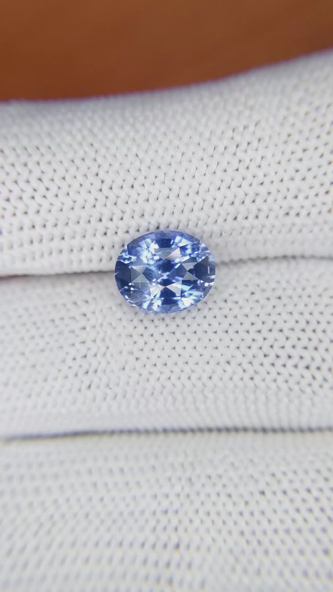 3.13 Ct. Blue Sapphire from Ceylon (Sri Lanka) Size Video