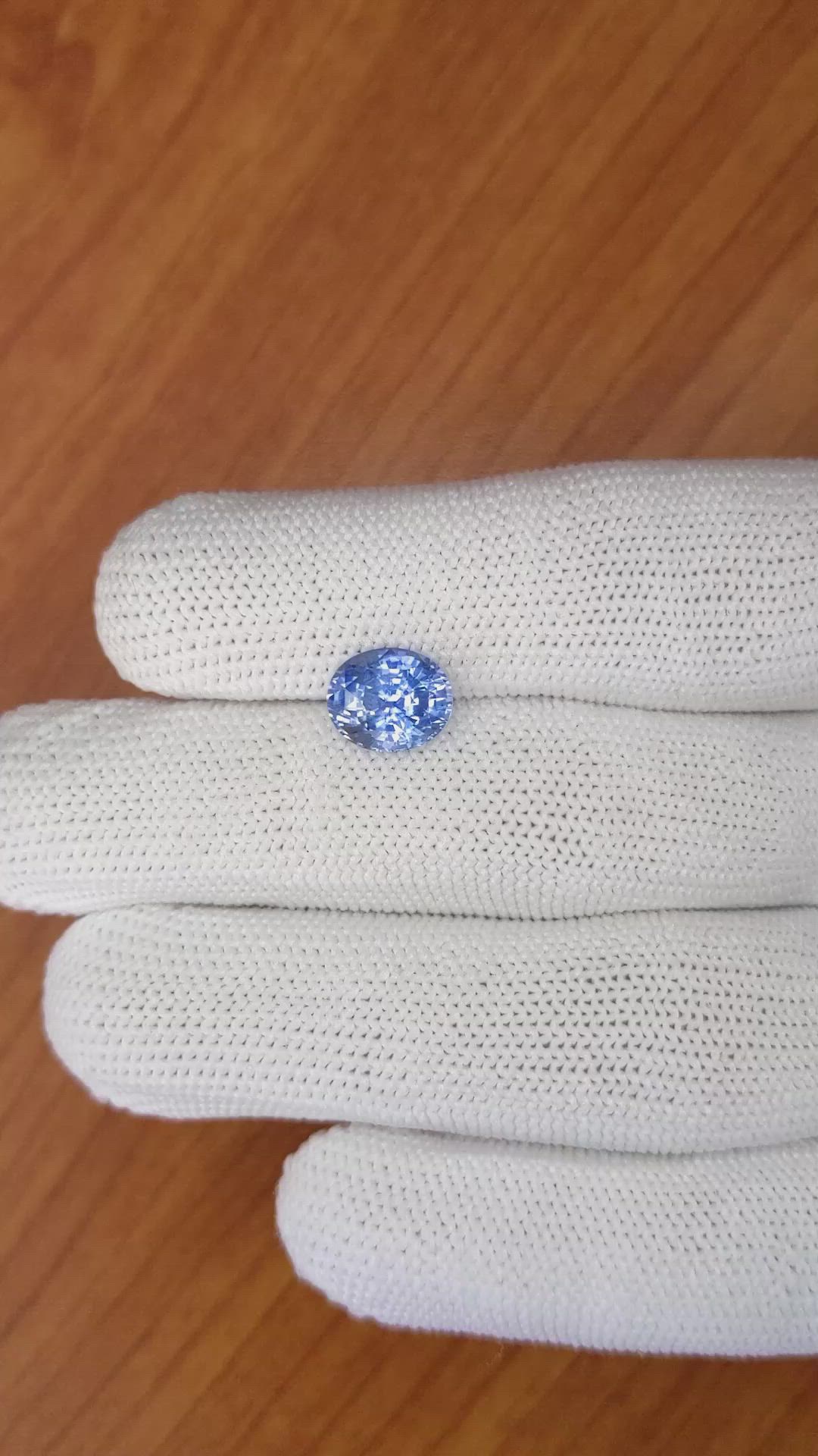 3.13 Ct. Blue Sapphire from Ceylon (Sri Lanka) Size Video